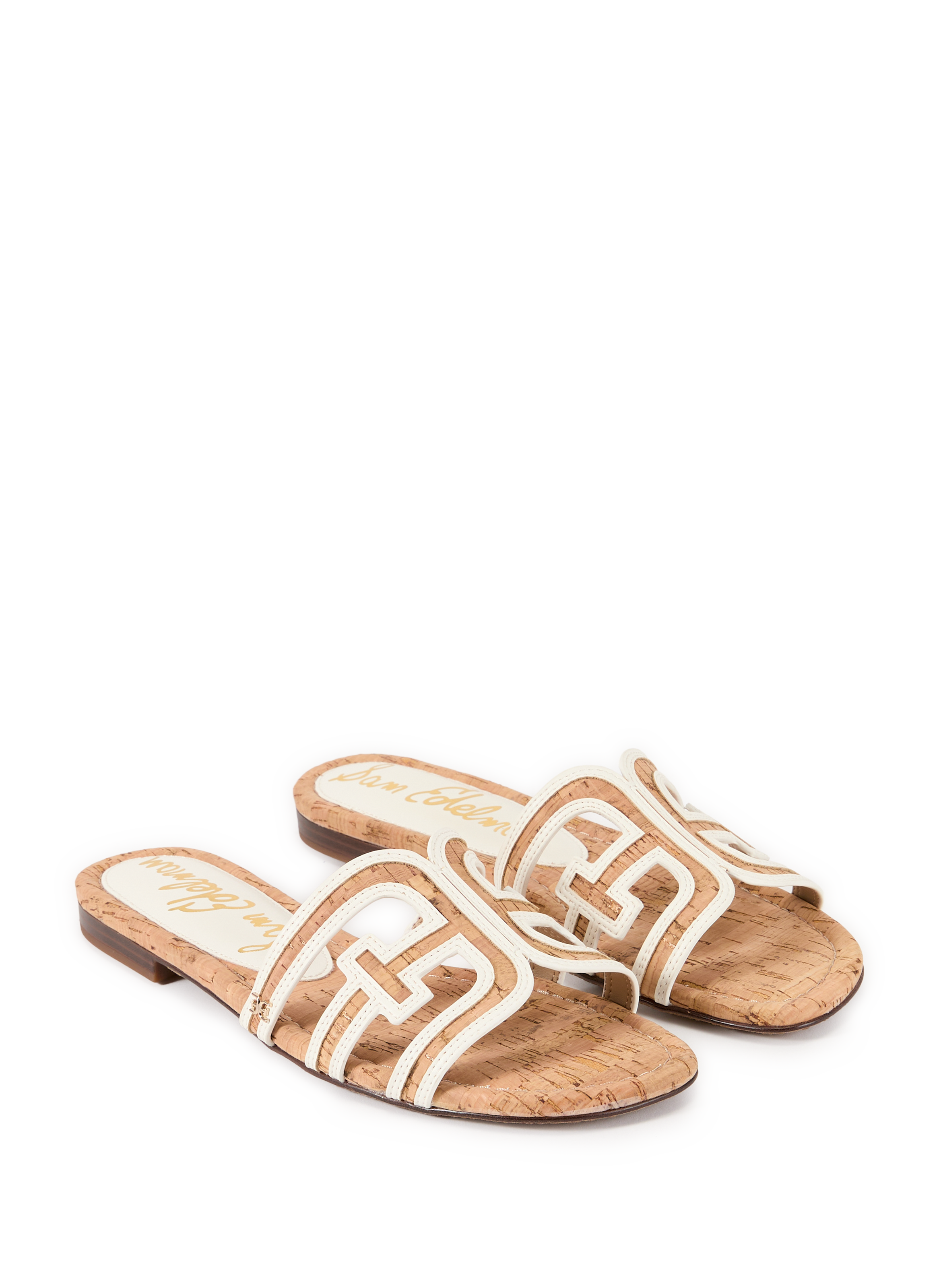 Mules Bay logo SAM EDELMAN White