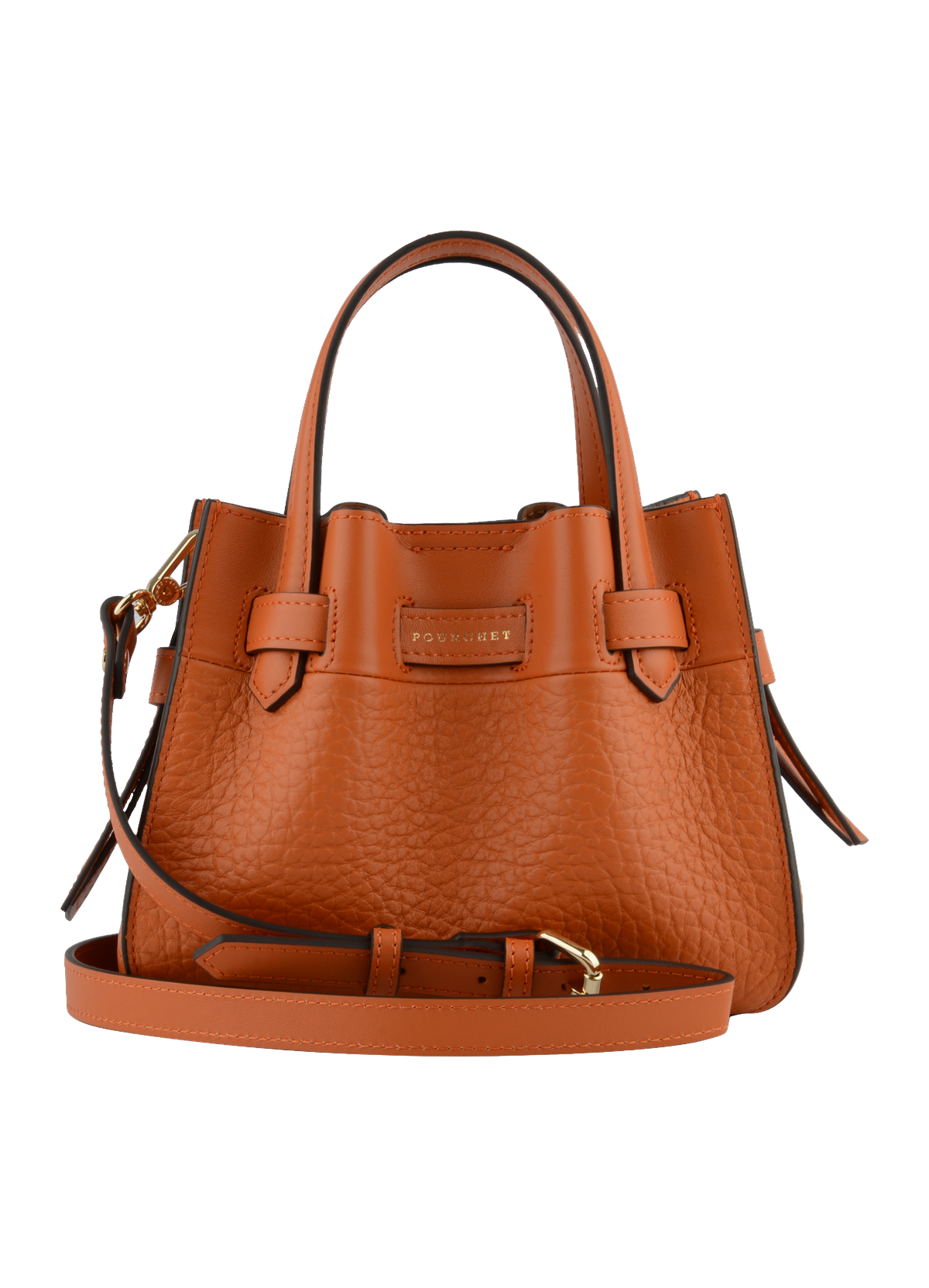 Blossom | Sac à main Nano en cuir de vachette POURCHET Orange