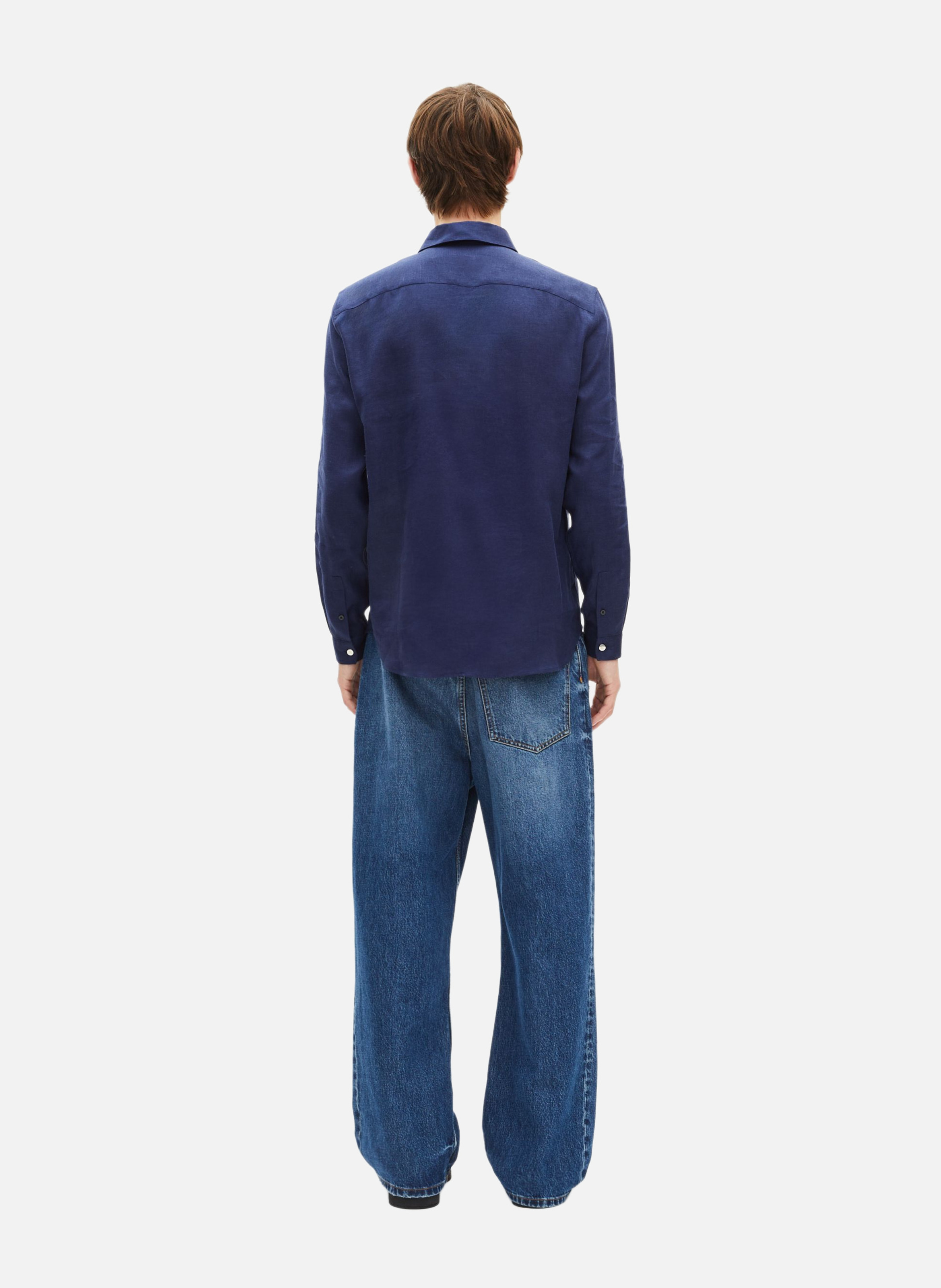 Chemise en lin THE KOOPLES Bleu