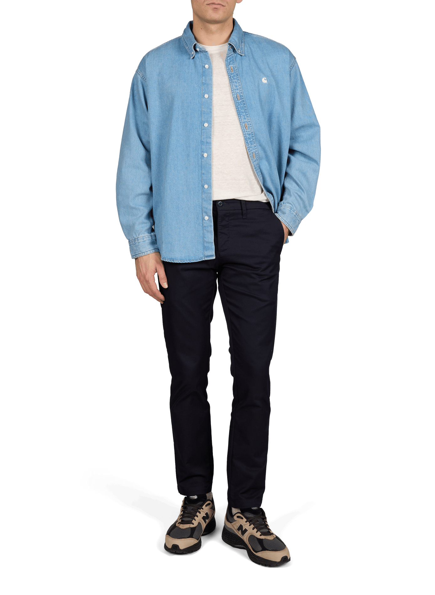 Straight-leg trousers CARHARTT WIP Blue