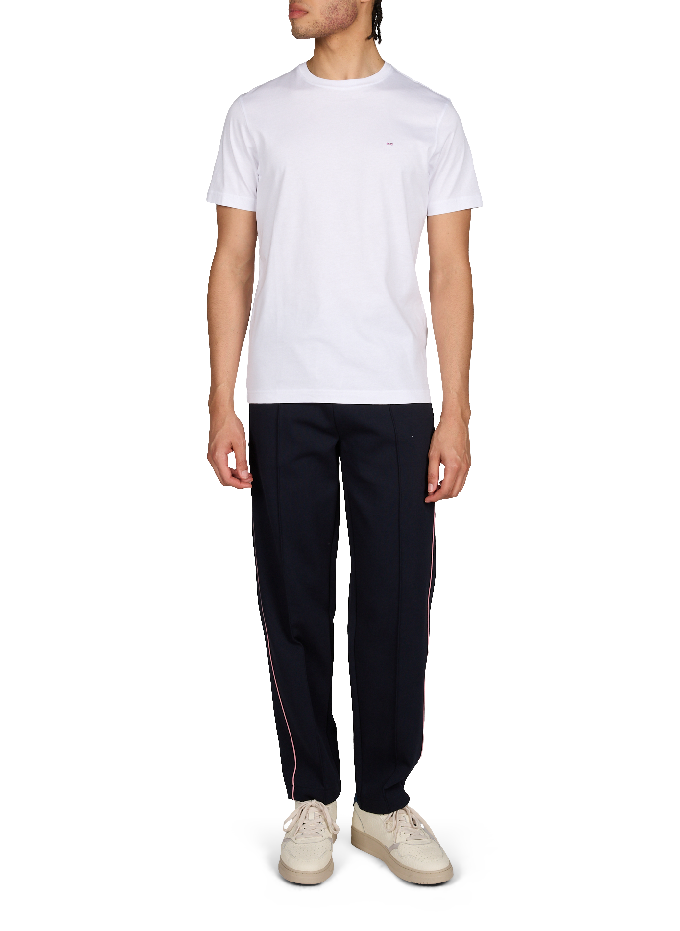 Tee-shirt uni à logo brodé poitrine EDEN PARK Blanc