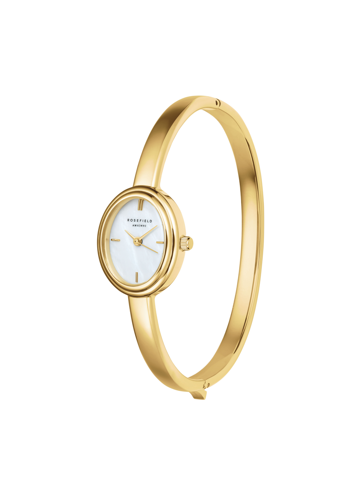 Montre analogique Bangle en acier inoxydable ROSEFIELD Blanc
