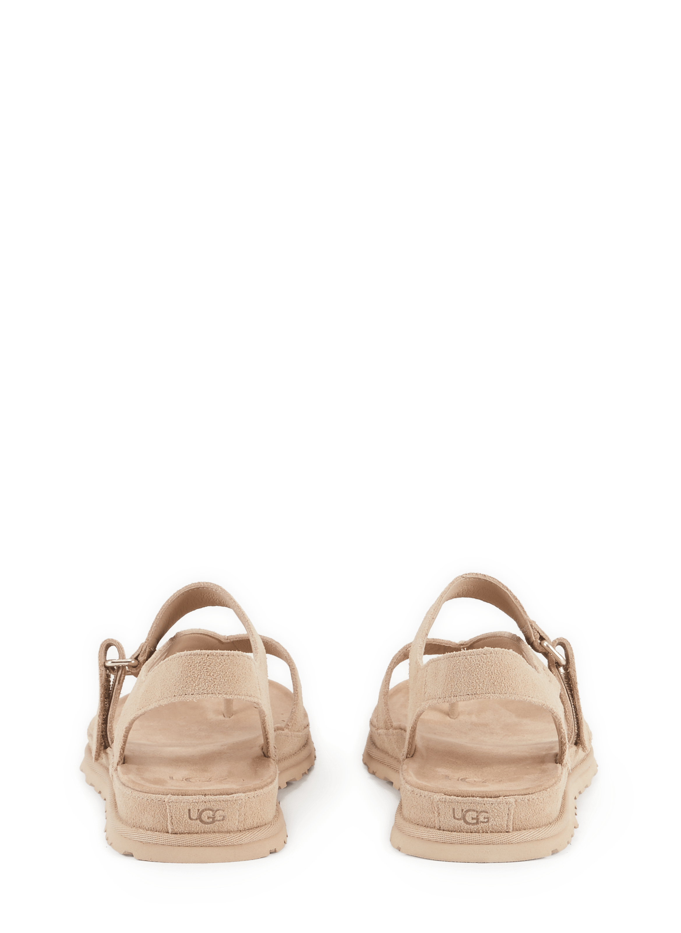 Sandales GoldenGaze Toe Post en cuir suédé UGG Beige