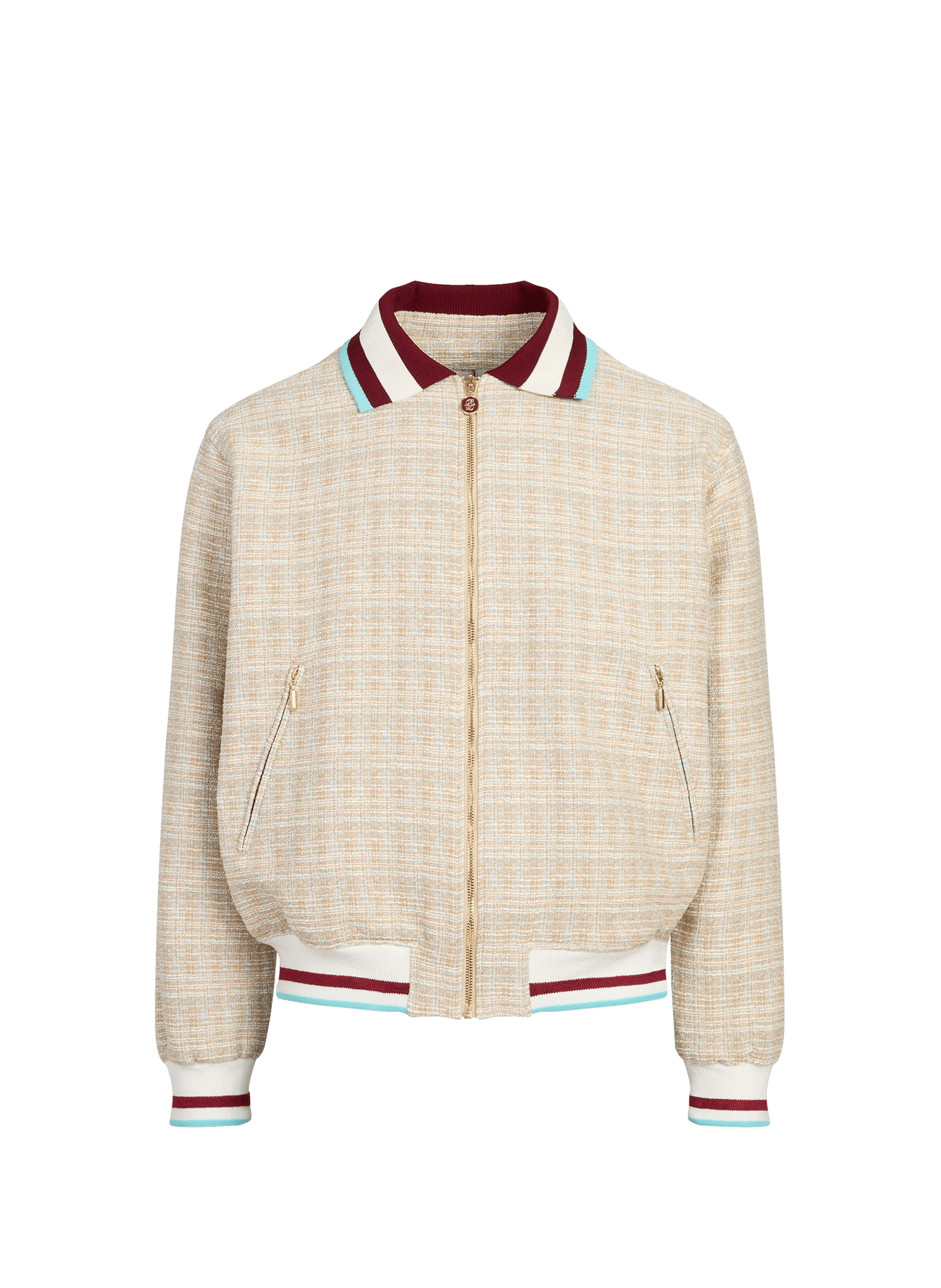 Veste tweed en coton mélangé DROLE DE MONSIEUR Beige