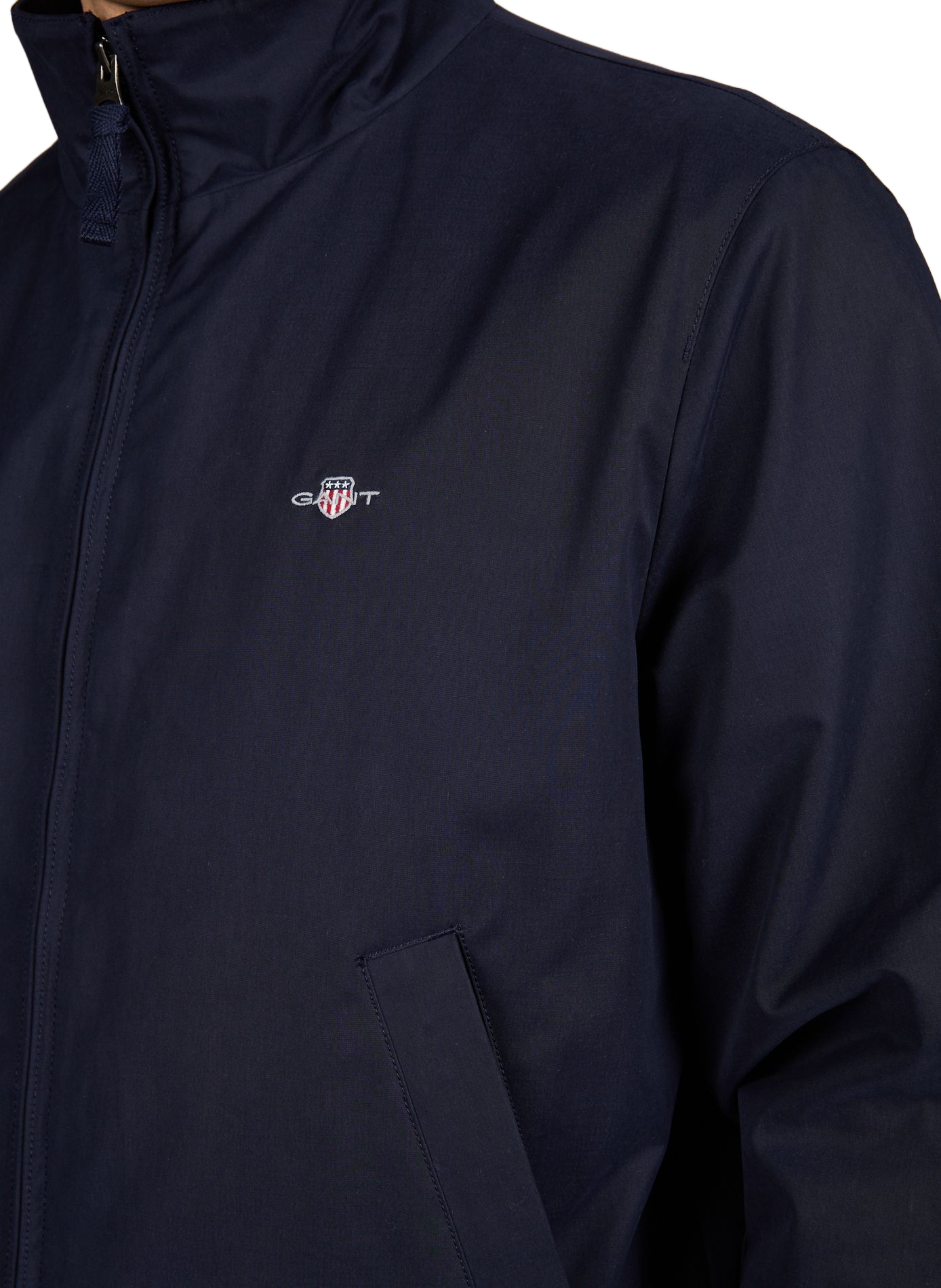 Blouson droit en coton mélangé GANT Bleu