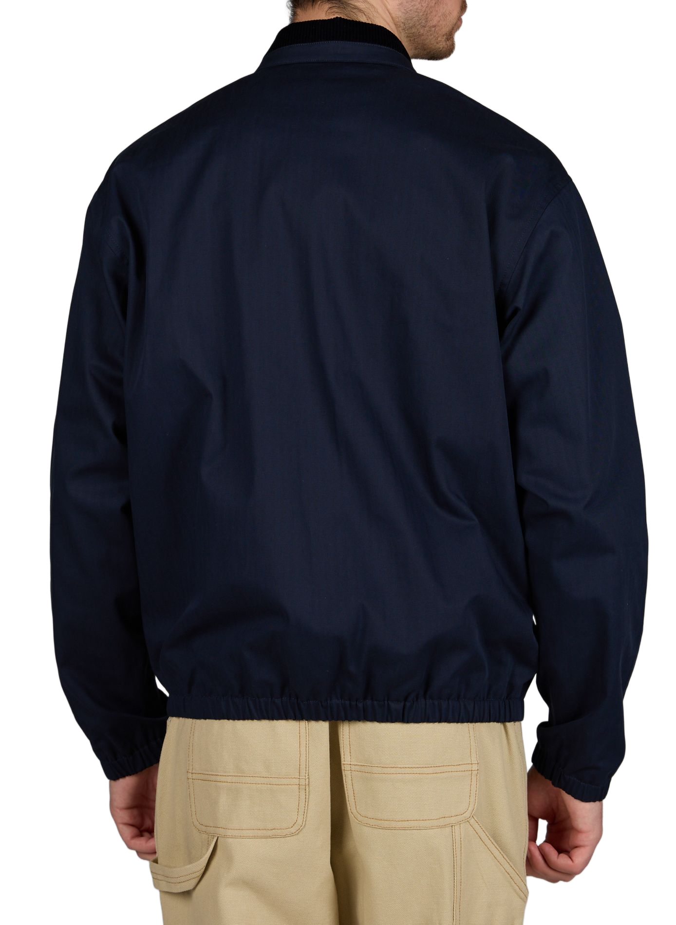 Corduroy collar jacket in blended cotton DROLE DE MONSIEUR Blue