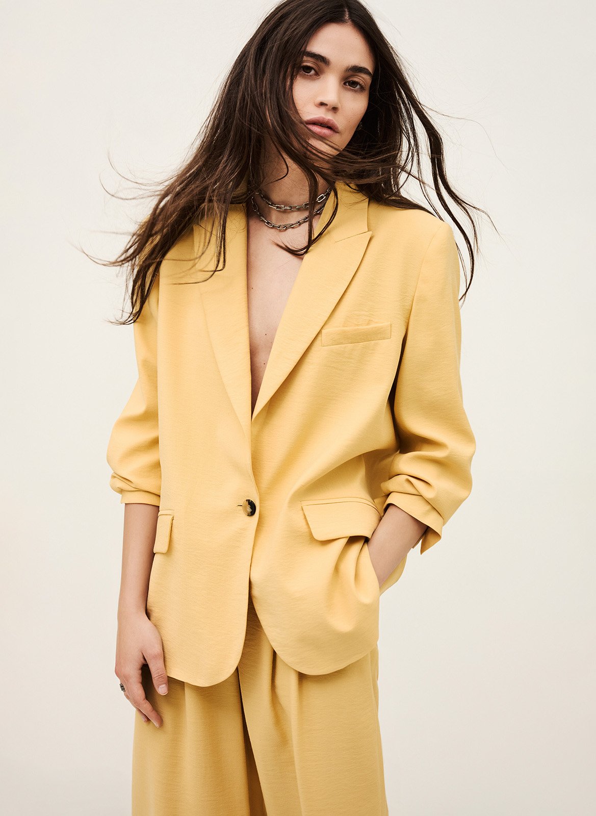 Veste col tailleur dalena BA&SH Beige