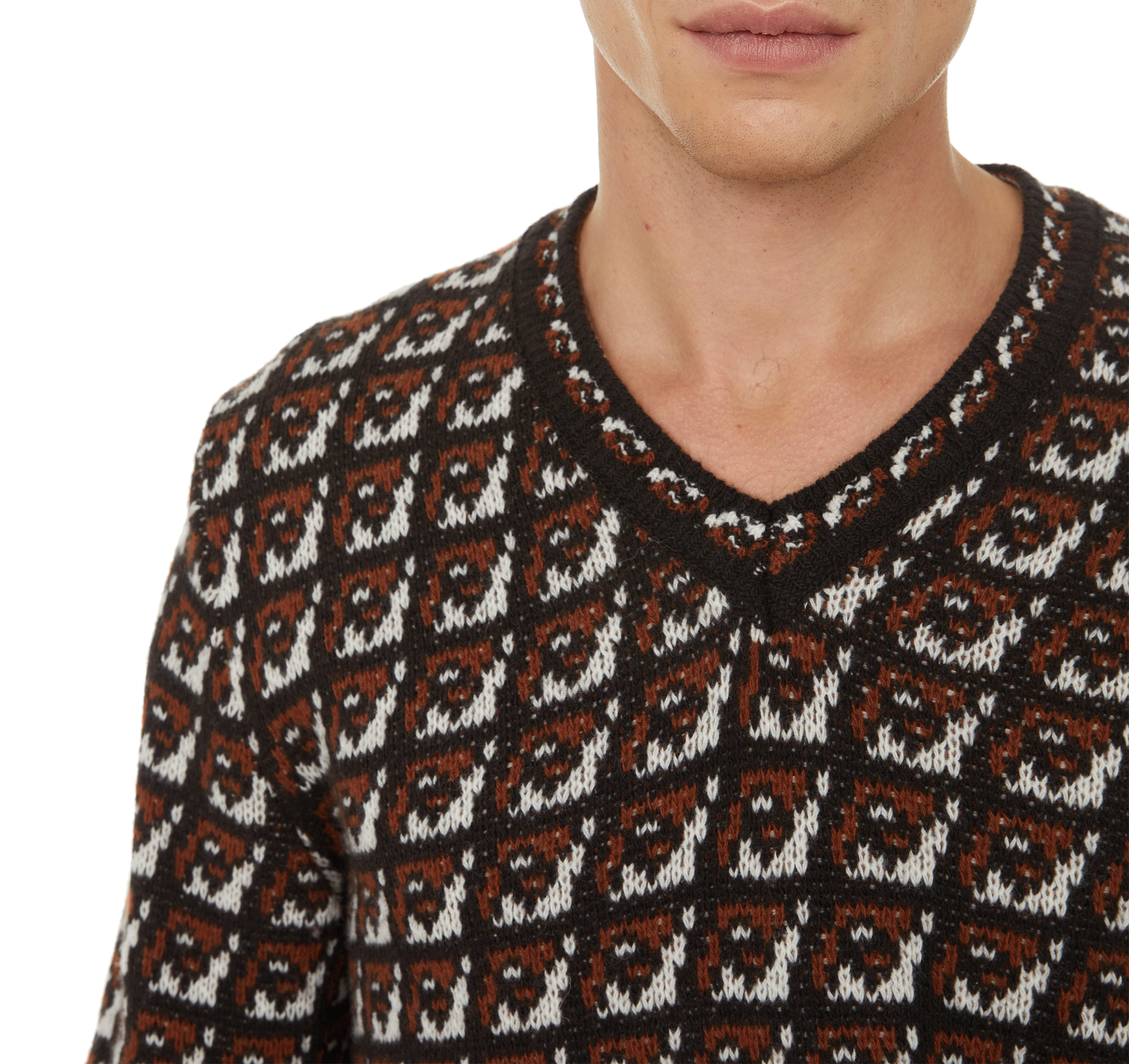 Patterned jumper PRADA Brown