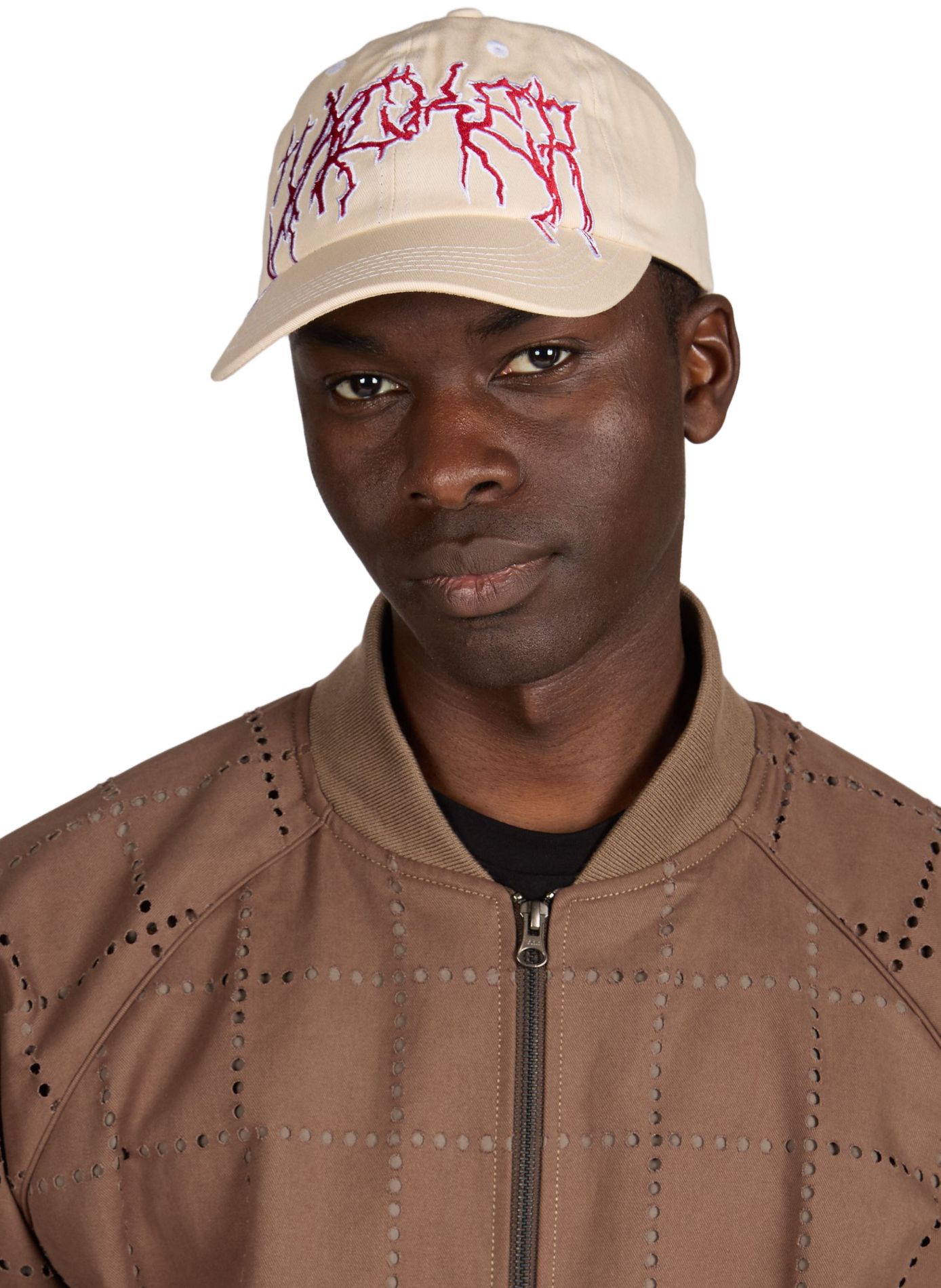 Casquette à logo brodée en coton JACKER. Beige