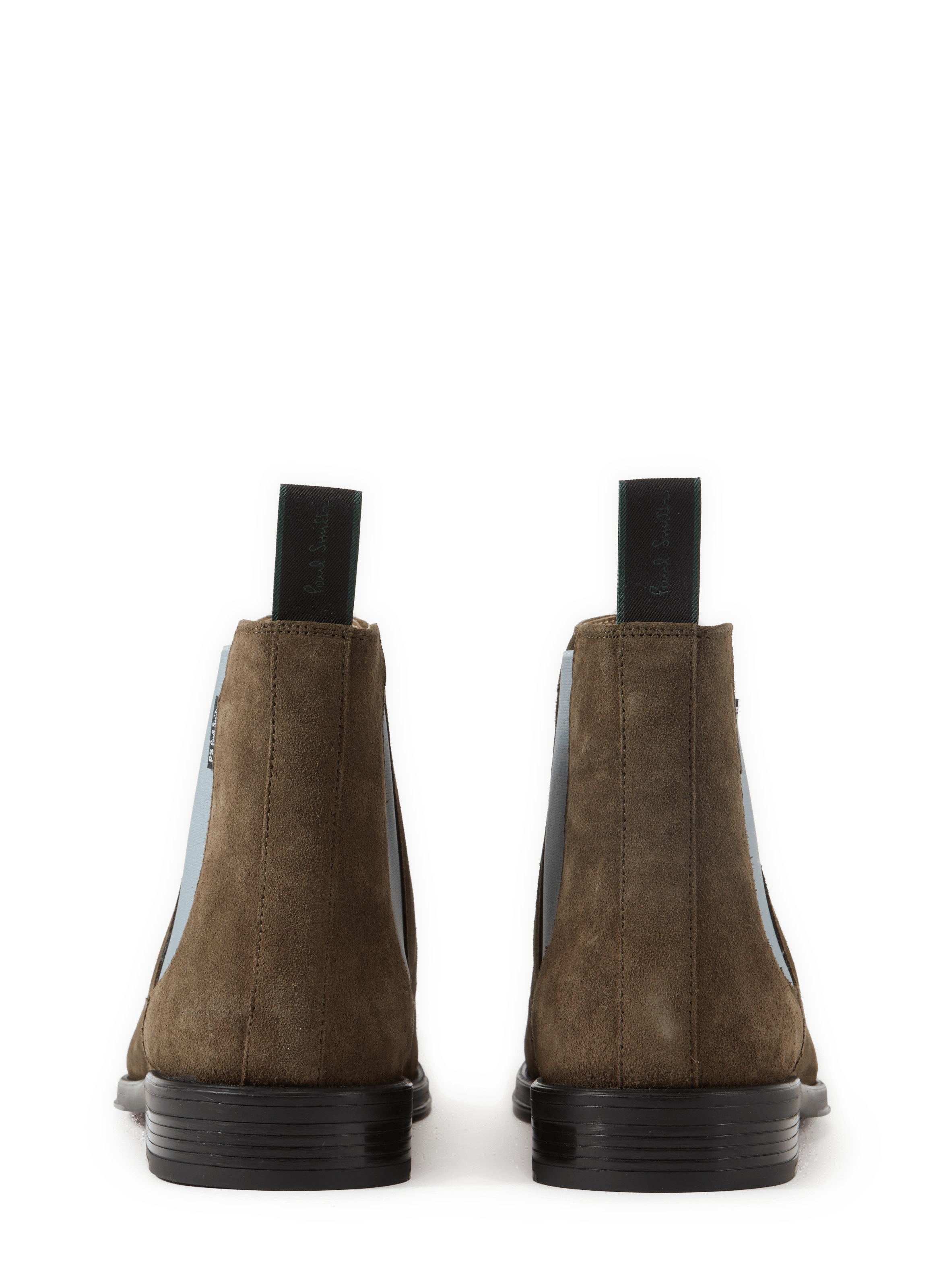 Mixed leather ankle boots PAUL SMITH Khaki
