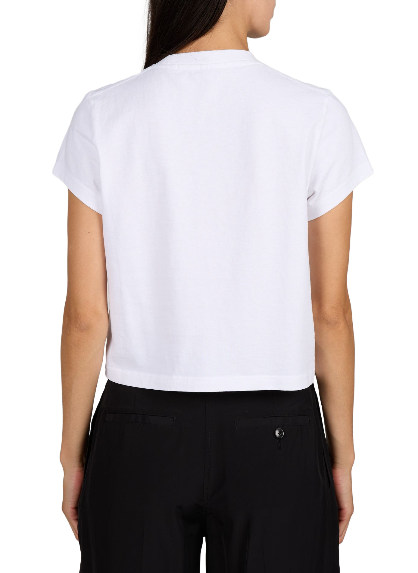 Tee-shirt col rond en coton ALEXANDER WANG Blanc