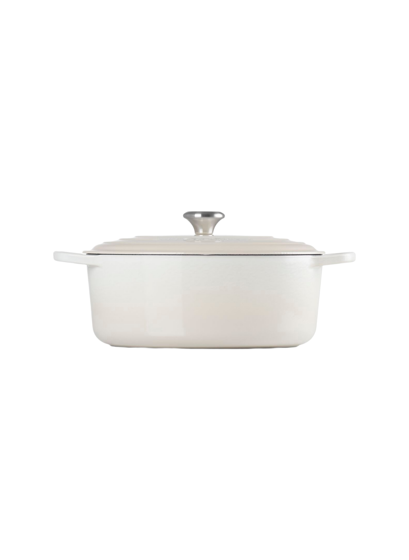 Ovale gusseiserner Schmortopf mit Emaillebeschichtung LE CREUSET Beige