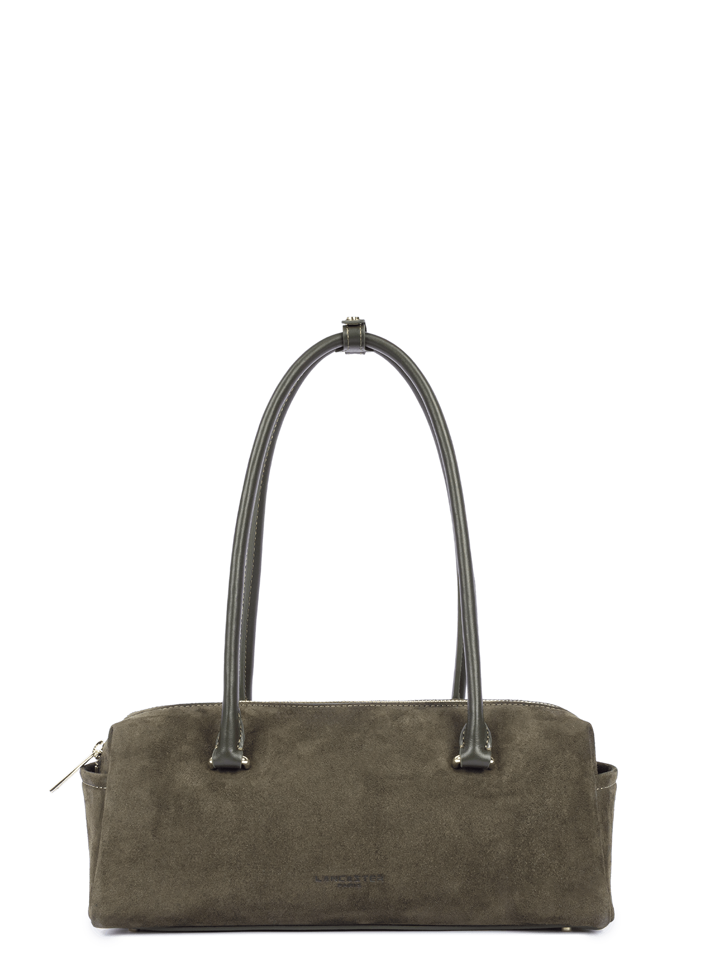 Sac rectangle - suède cube LANCASTER Kaki
