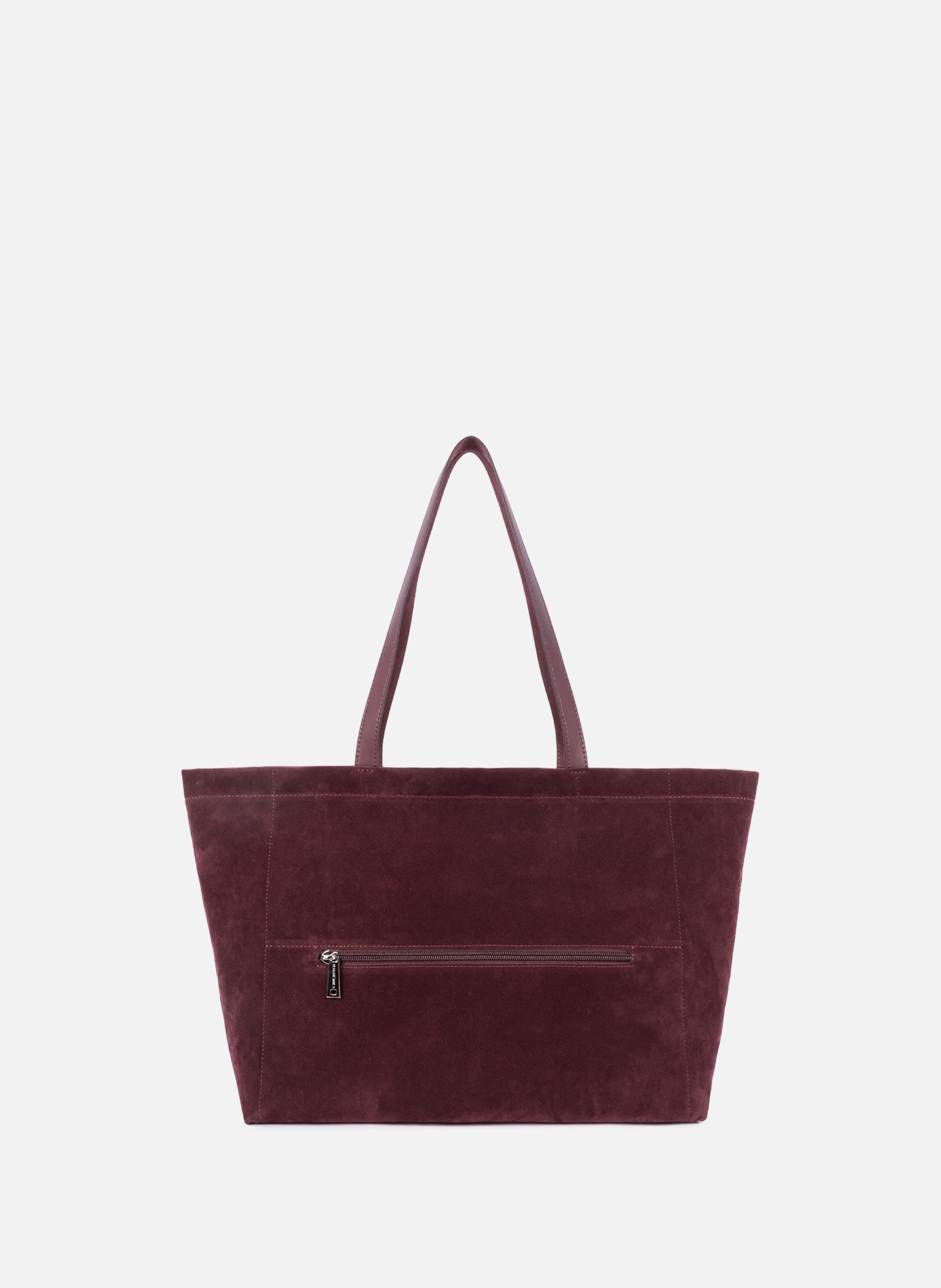 Grand sac cabas épaule - suédine kba LANCASTER Rouge