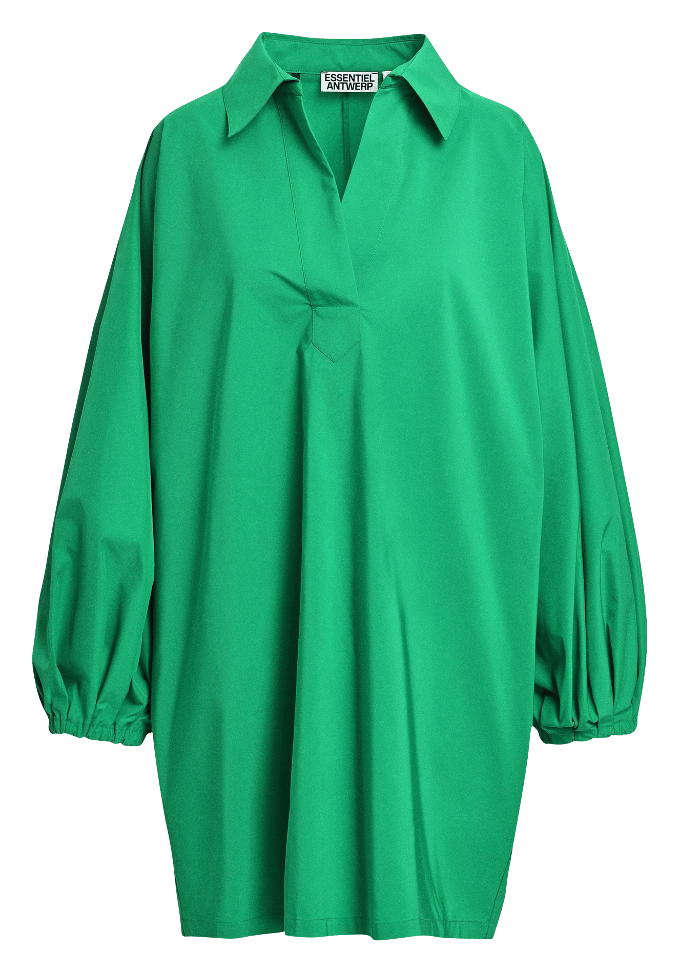 Robe courte oversize col v keagan2 ESSENTIEL ANTWERP Vert
