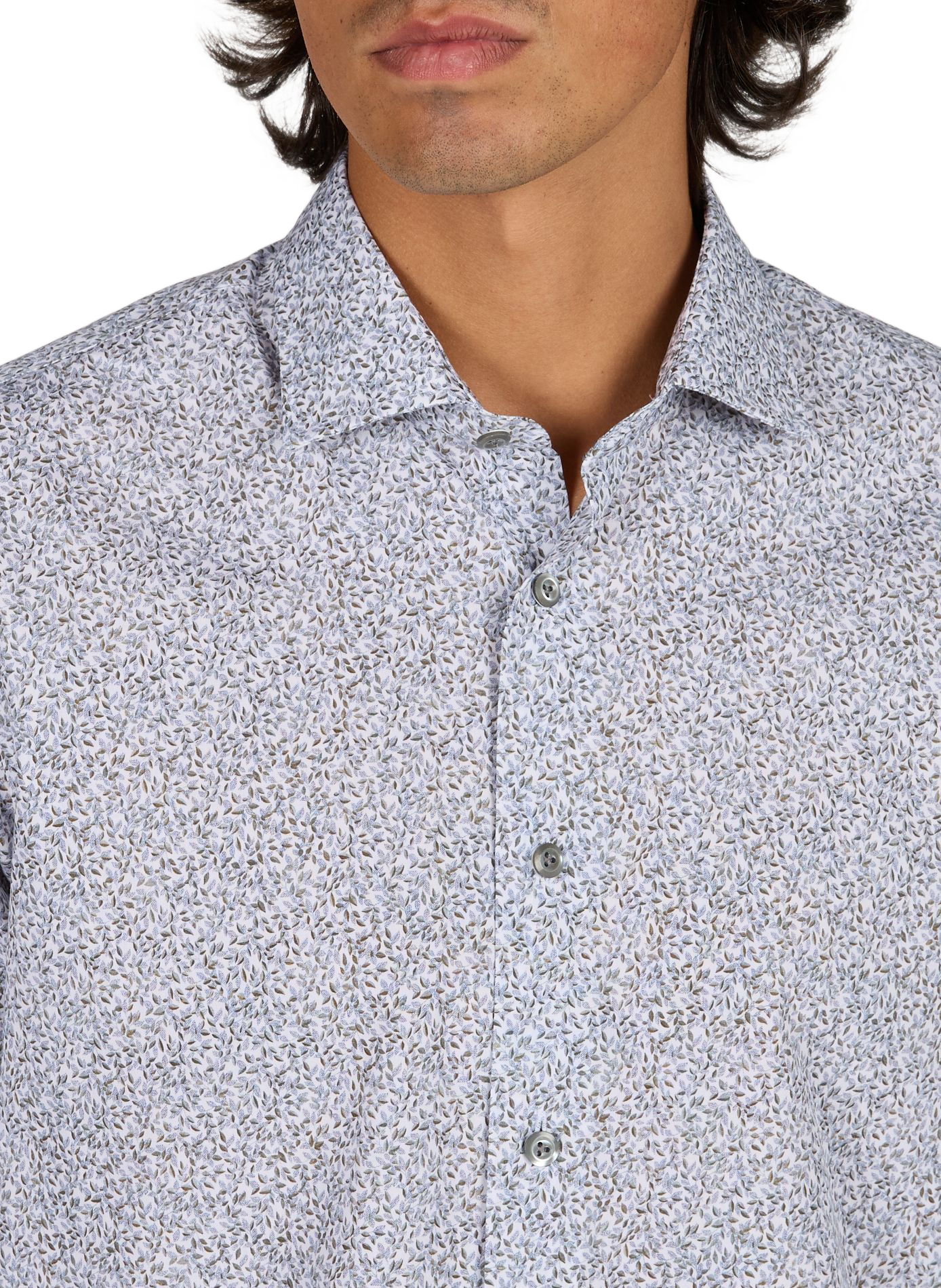 Printed cotton shirt VAN LAACK Grey