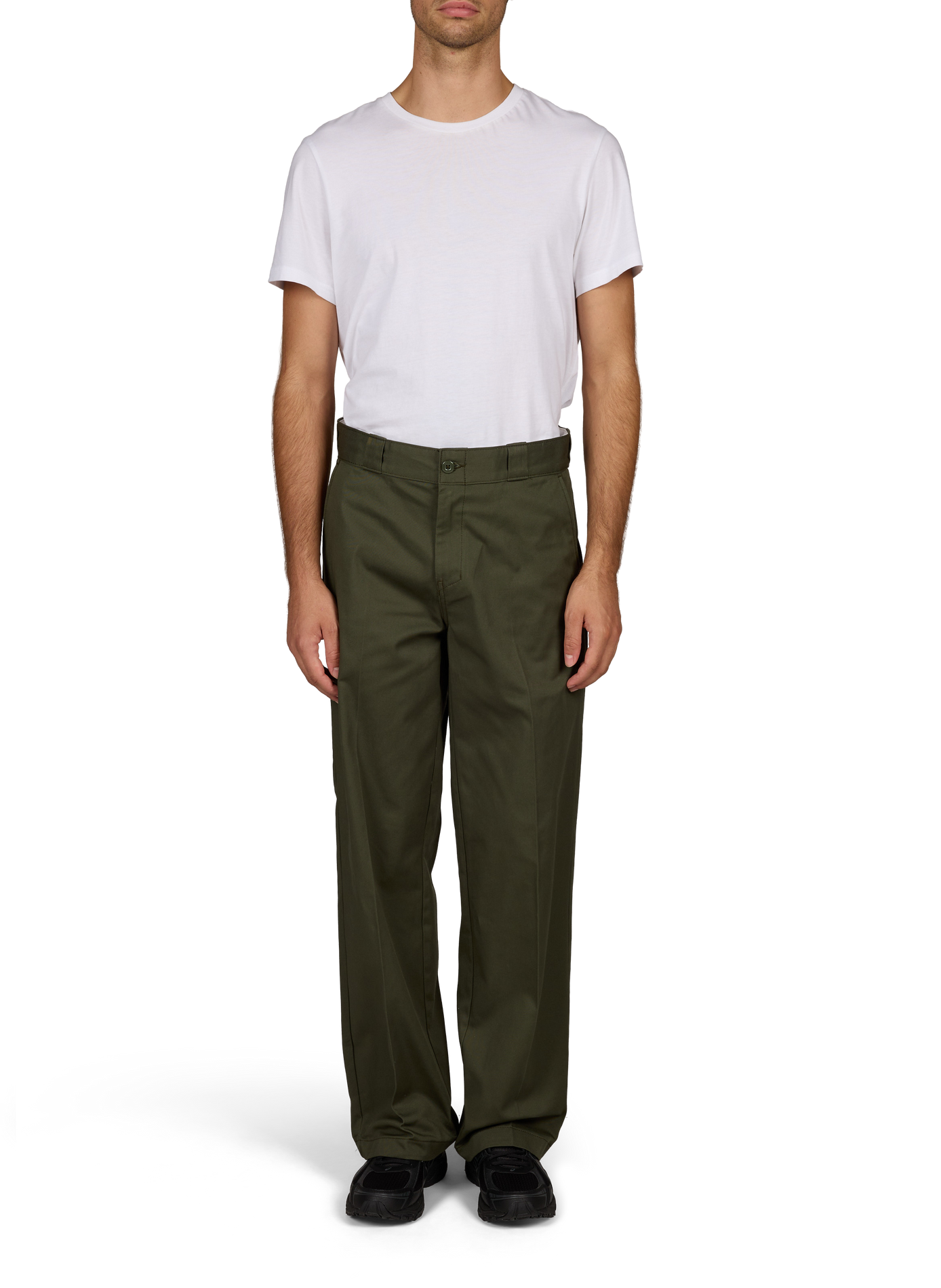 Pantalon large en coton DICKIES Vert