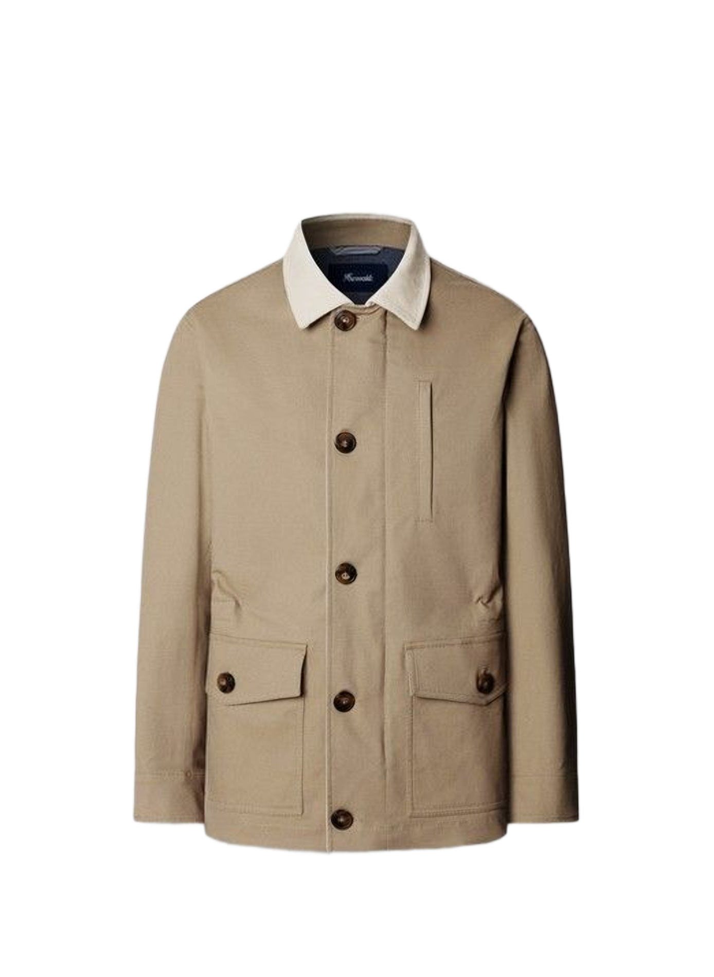 Oversized denim jacket FACONNABLE Beige