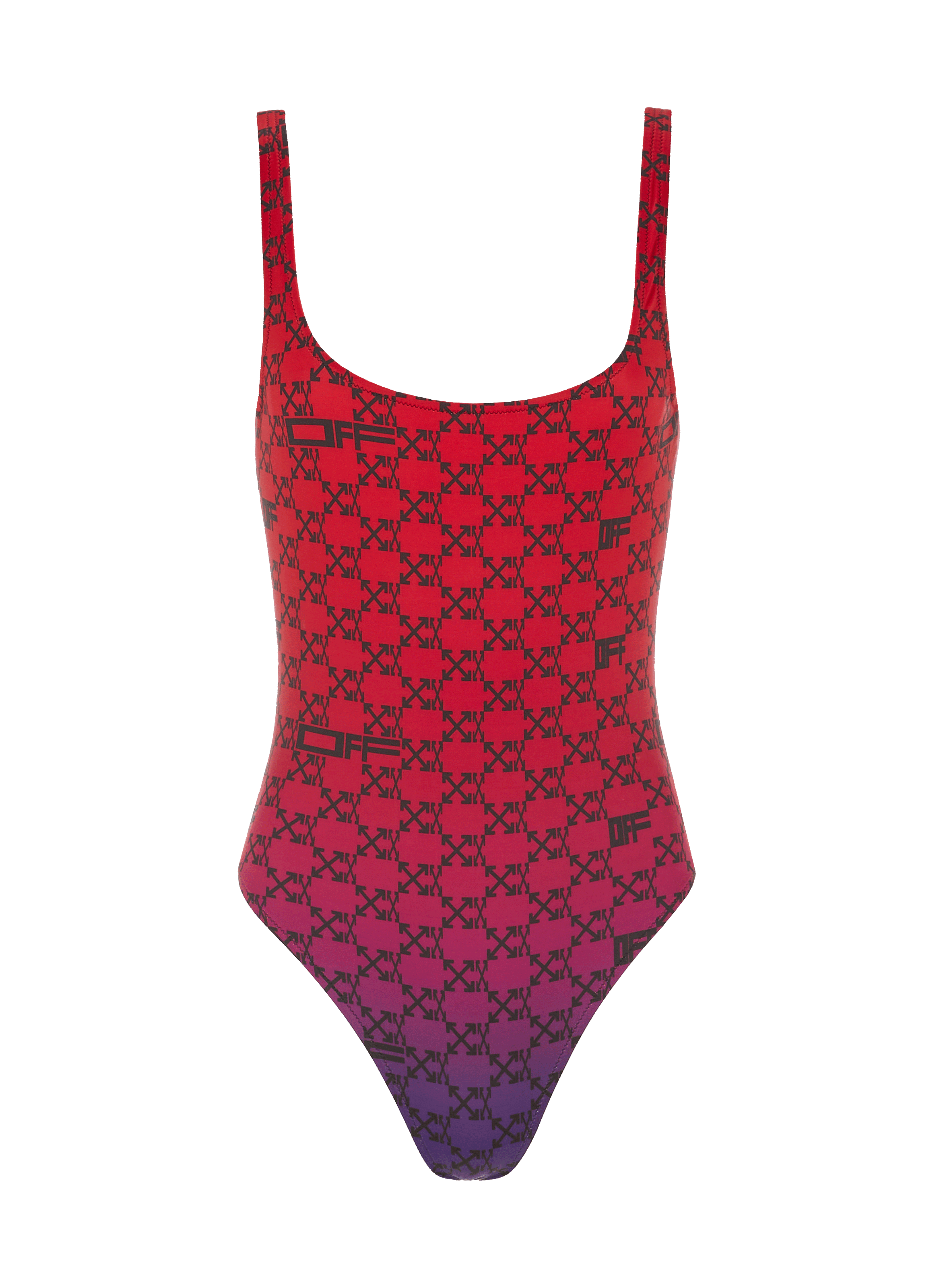 OFF-WHITE Maillot une pièce Rouge
