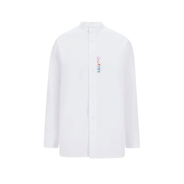 Chemise à message brodé en coton