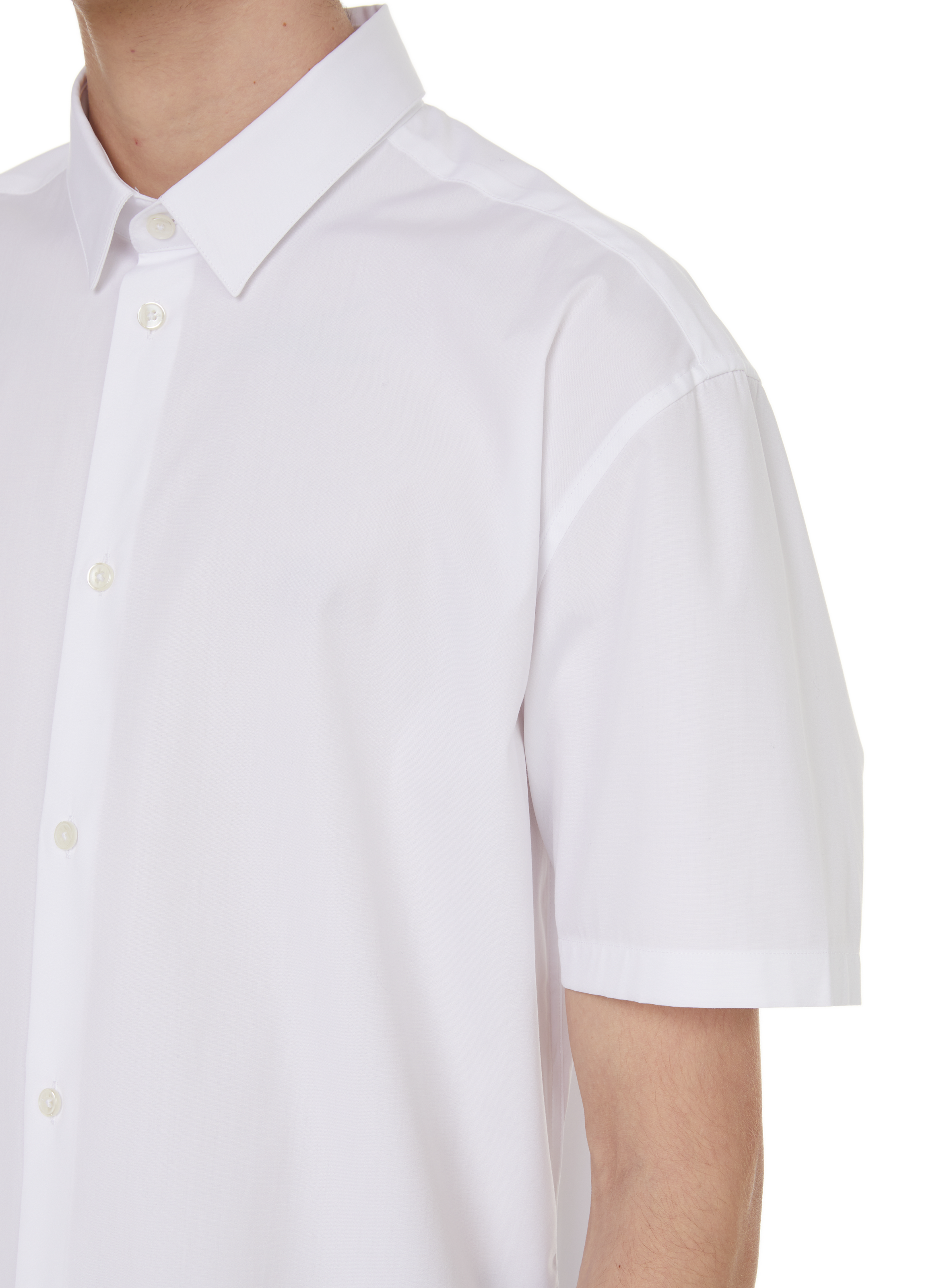 Chemise slim Krave à manches courtes AU PRINTEMPS PARIS Blanc