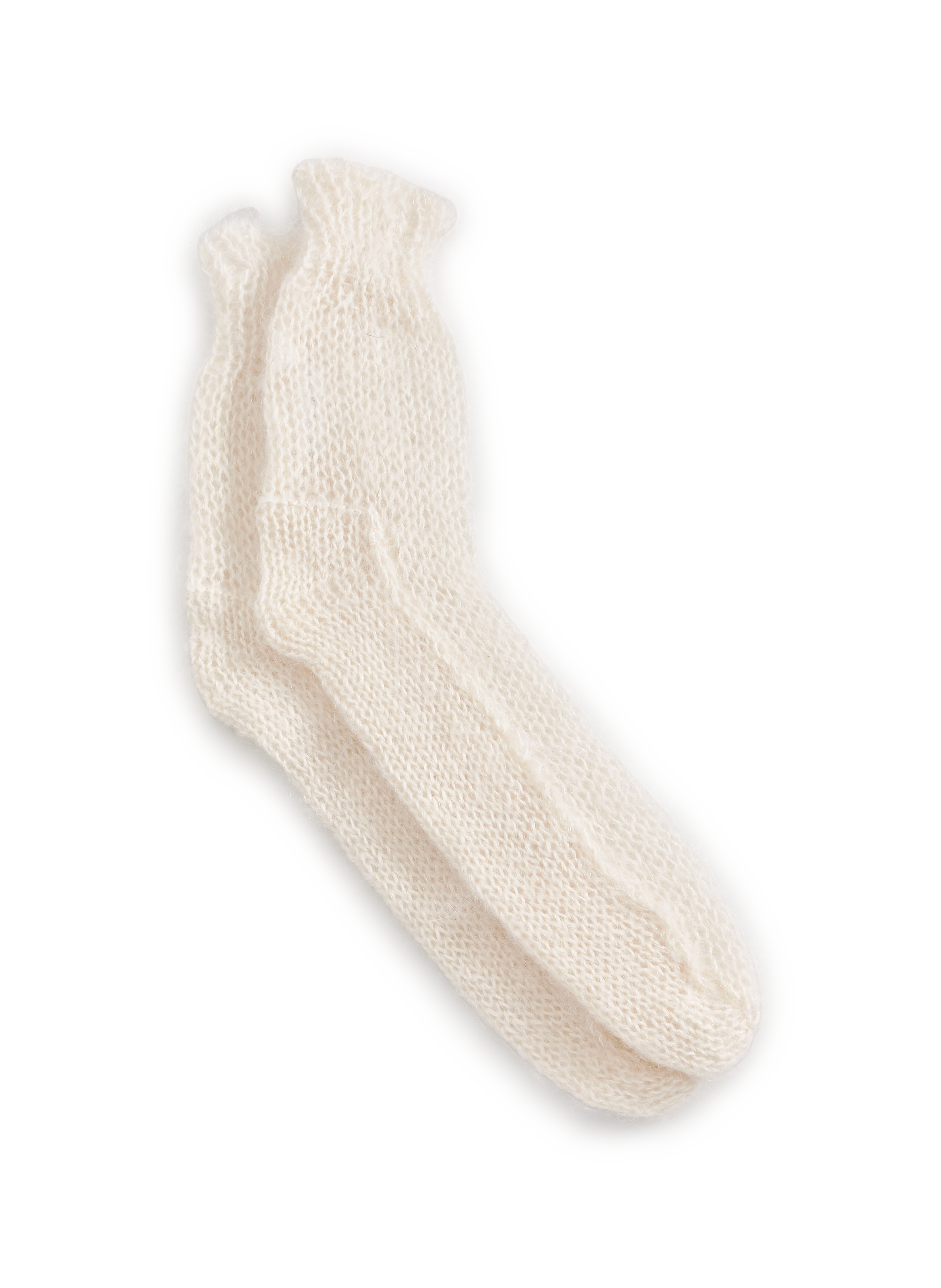 Chaussettes en mohair et soie