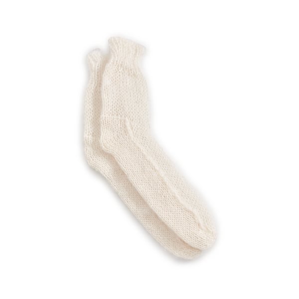 Chaussettes en mohair et soie