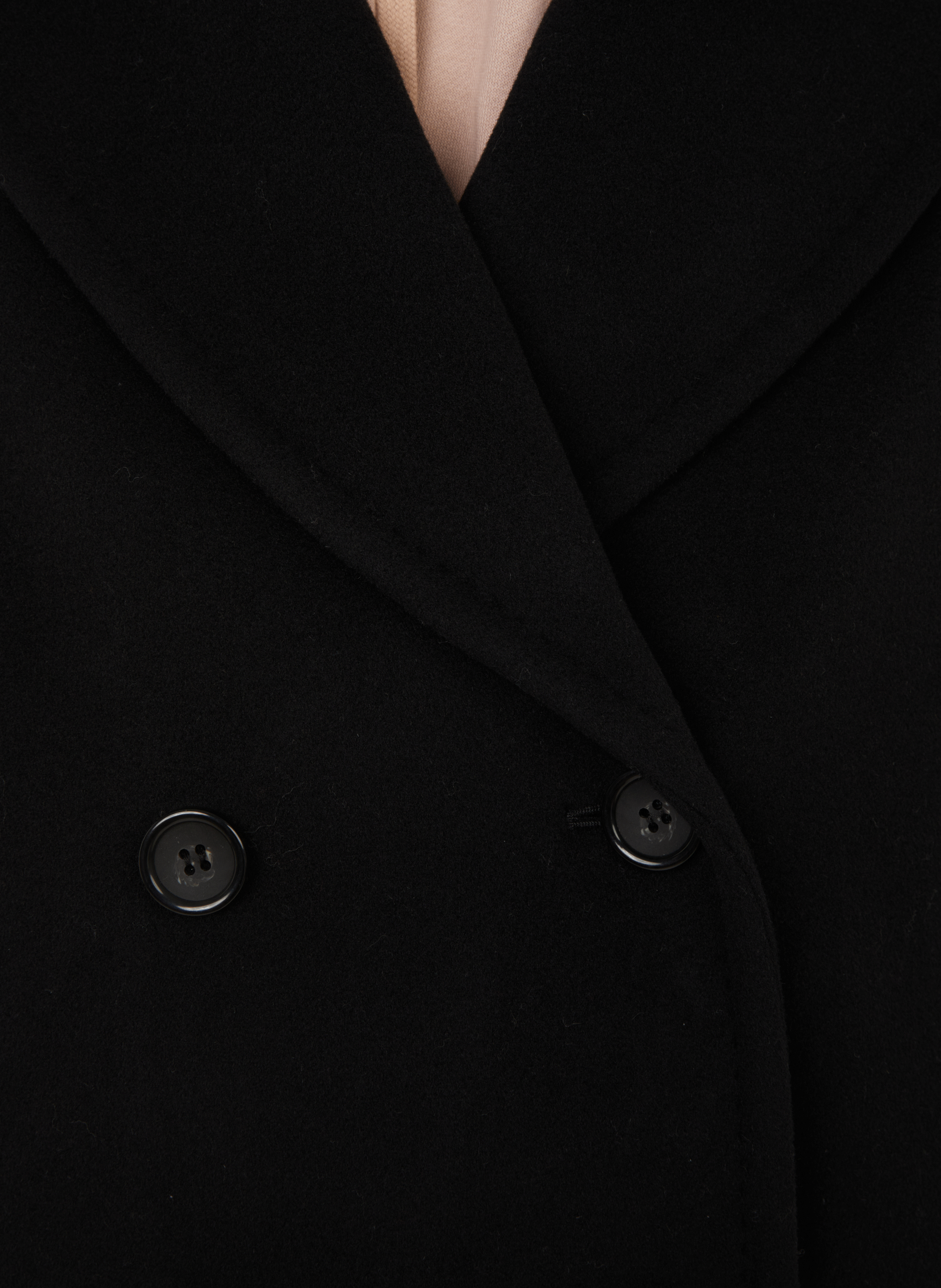 Short coat in blended cashmere THE SOCIAL SUNDAY Black