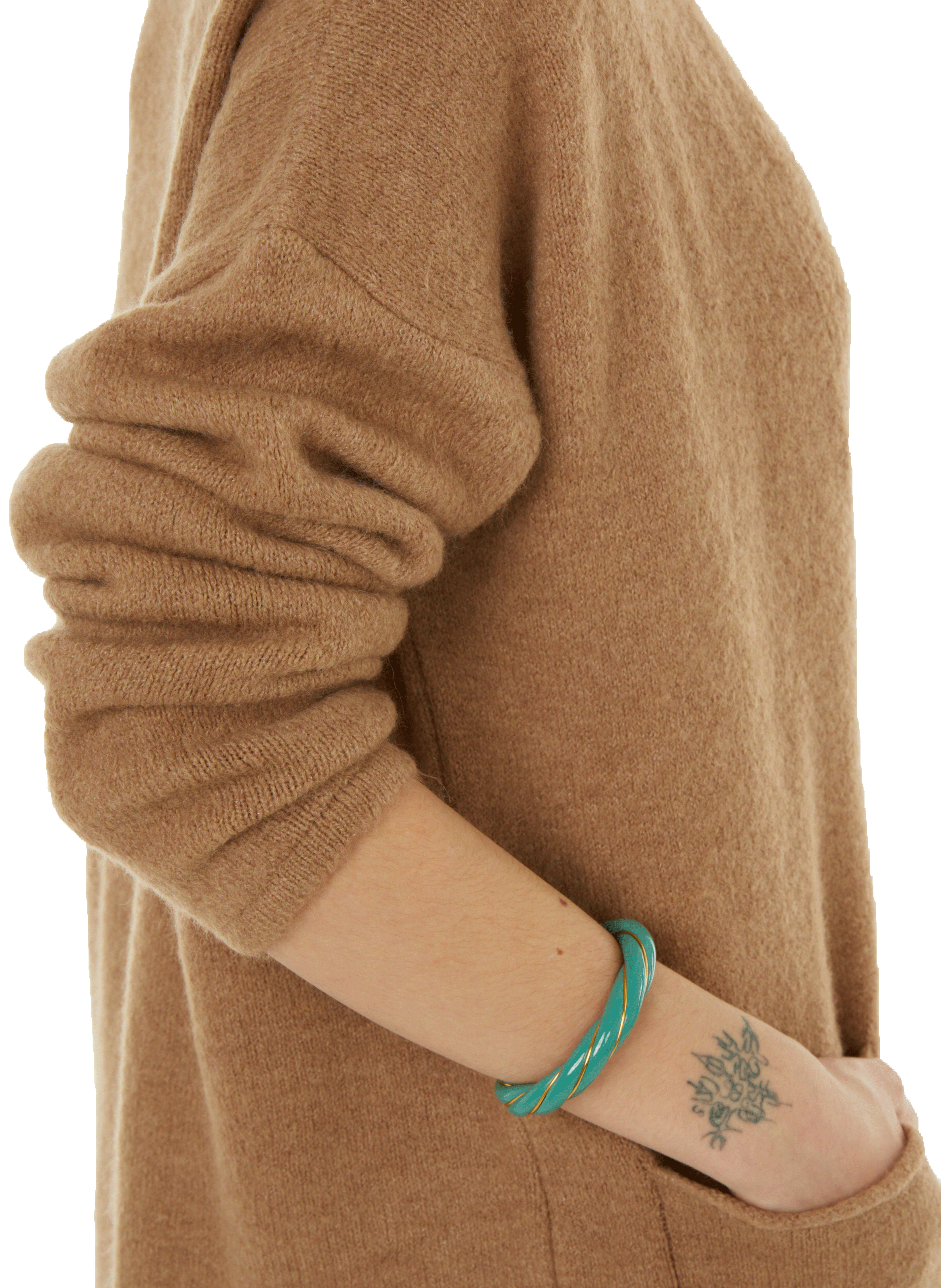 Bracelet torsadé Diana  AURELIE BIDERMANN Vert