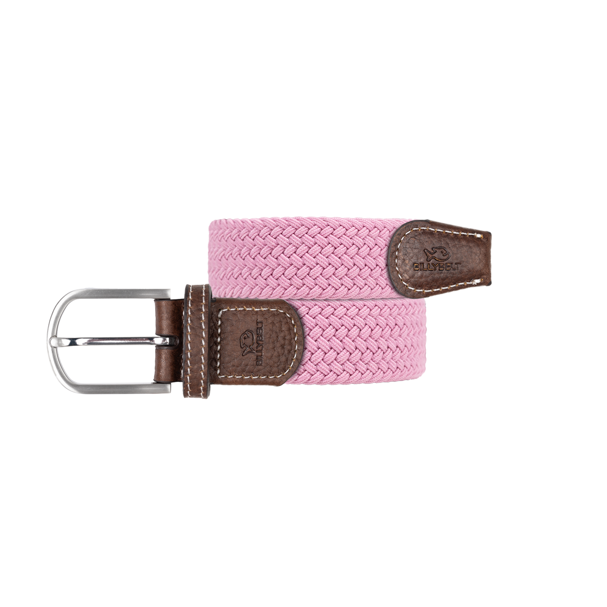 Ceinture tressée élastique unie BILLYBELT Rose