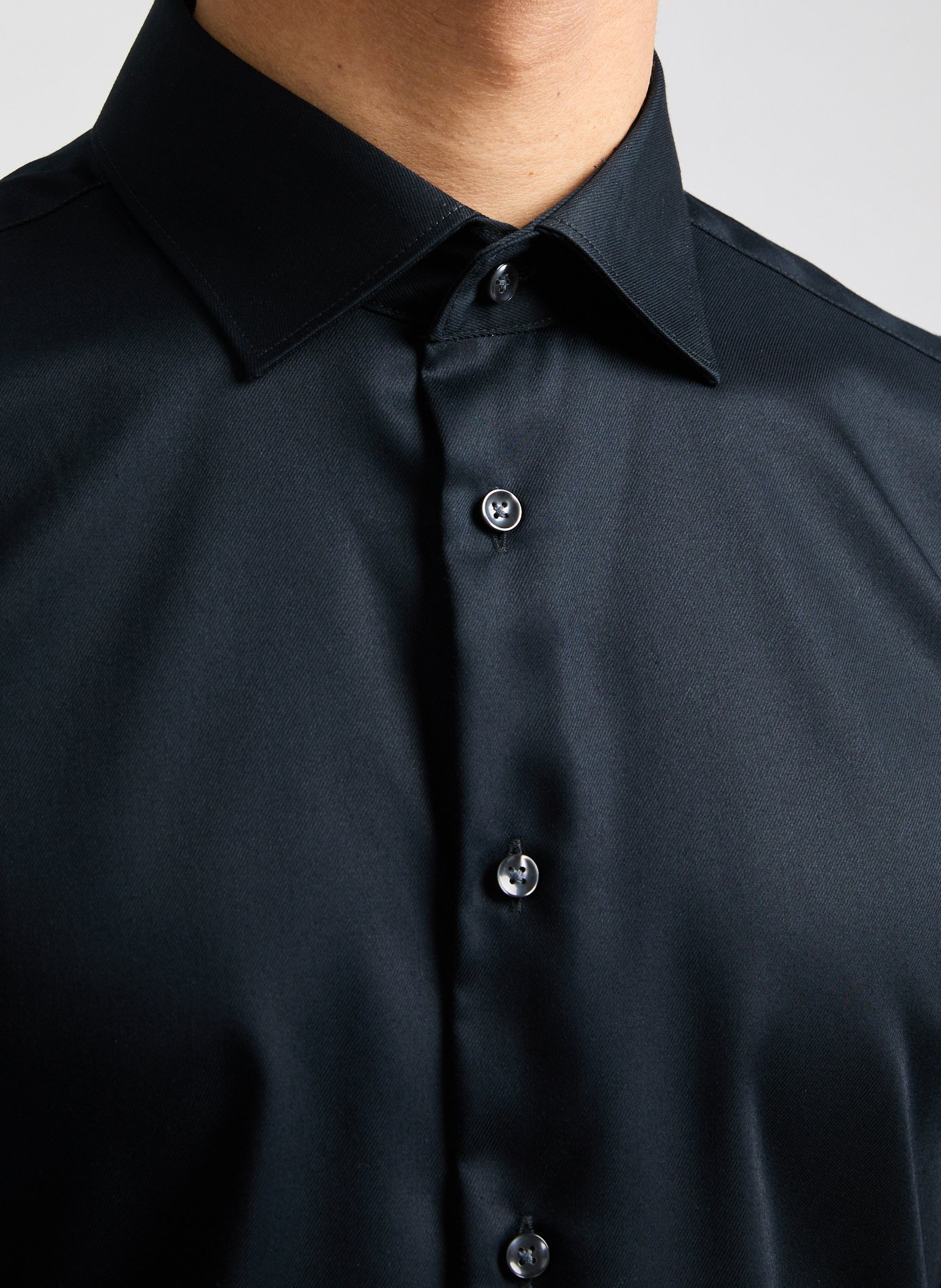 Chemise slim sans repassage SEIDENSTICKER Noir