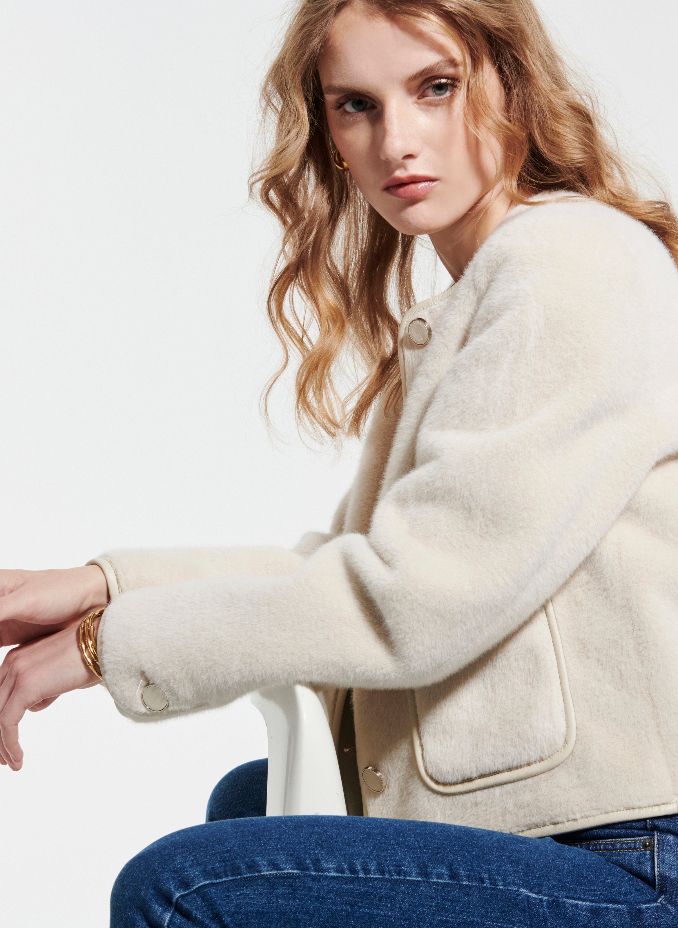 Veste  verveine ZAPA Blanc