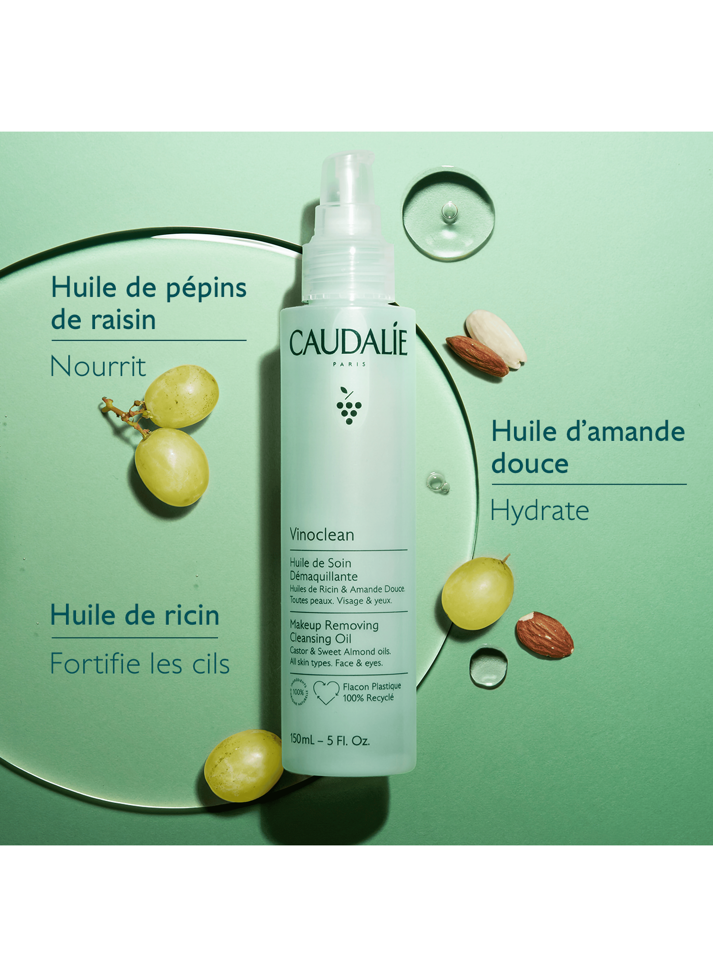 Vinoclean Cleansing Oil Care CAUDALIE No color