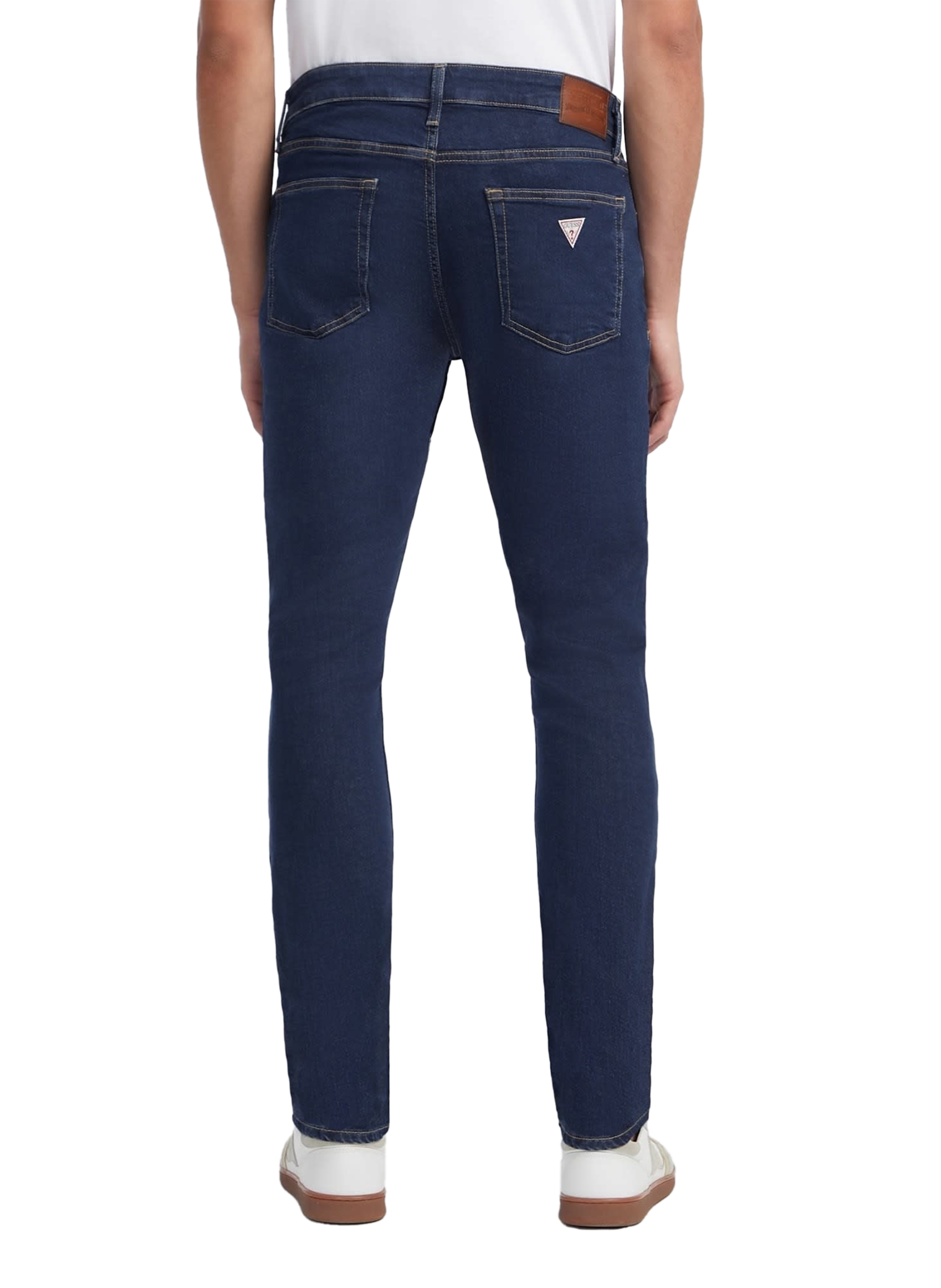 Cotton T-shirt GUESS Blue