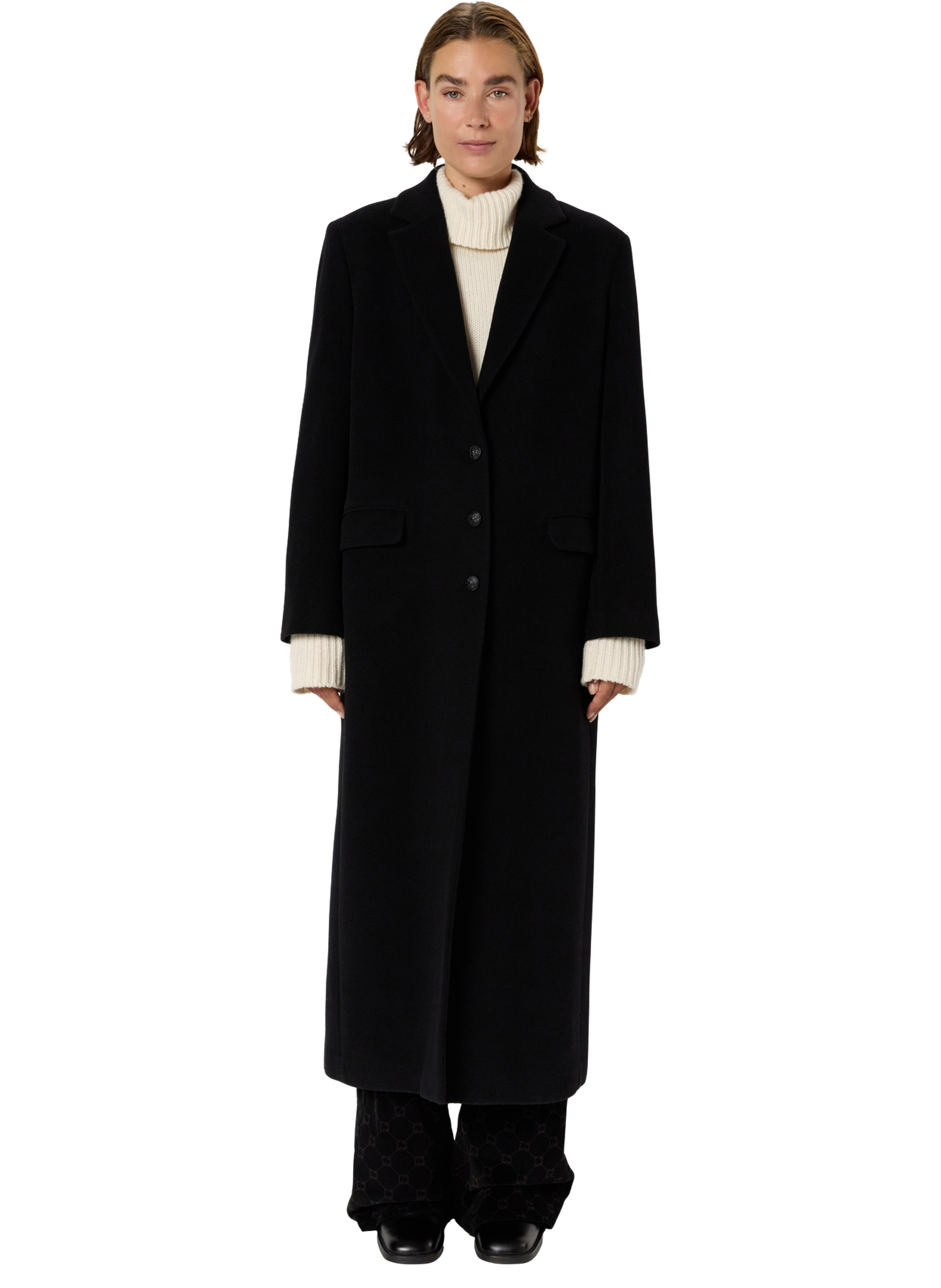 Manteau long et droit - meli GERARD DAREL Noir