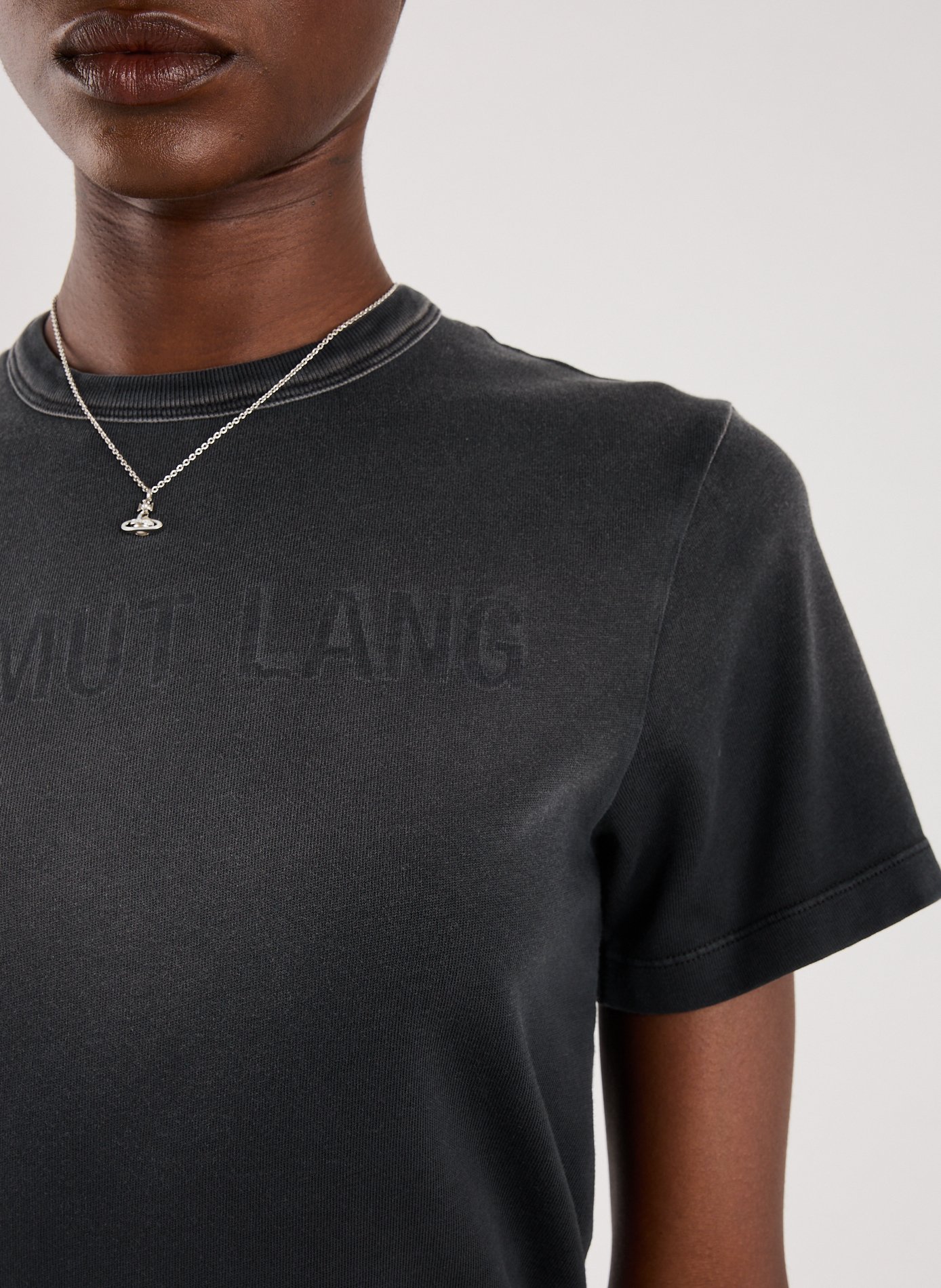 Faded logo t-shirt HELMUT LANG Black