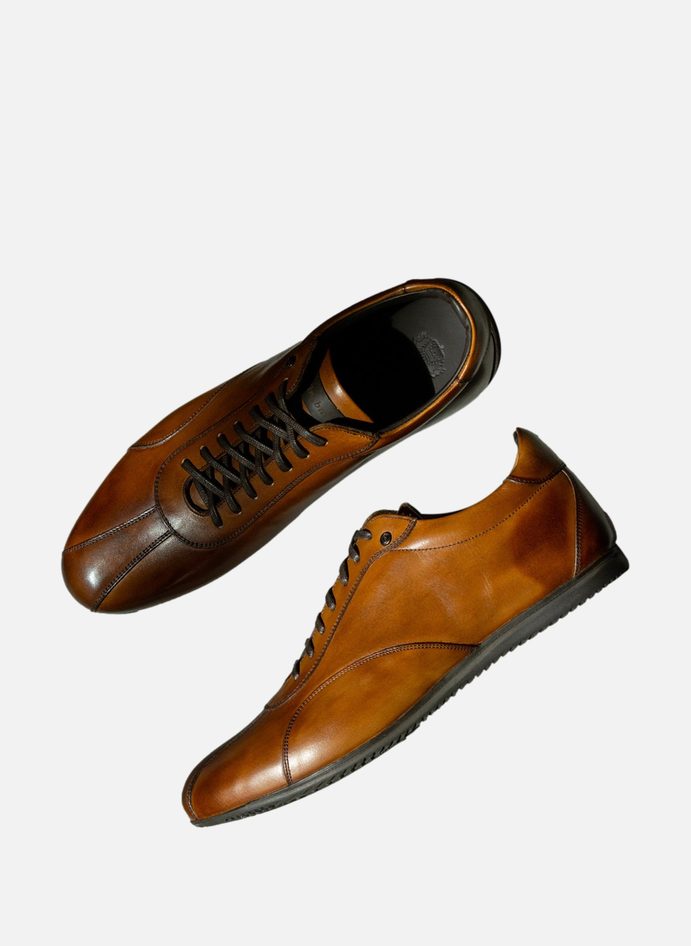 Sneakers cuir copan FINSBURY Marron