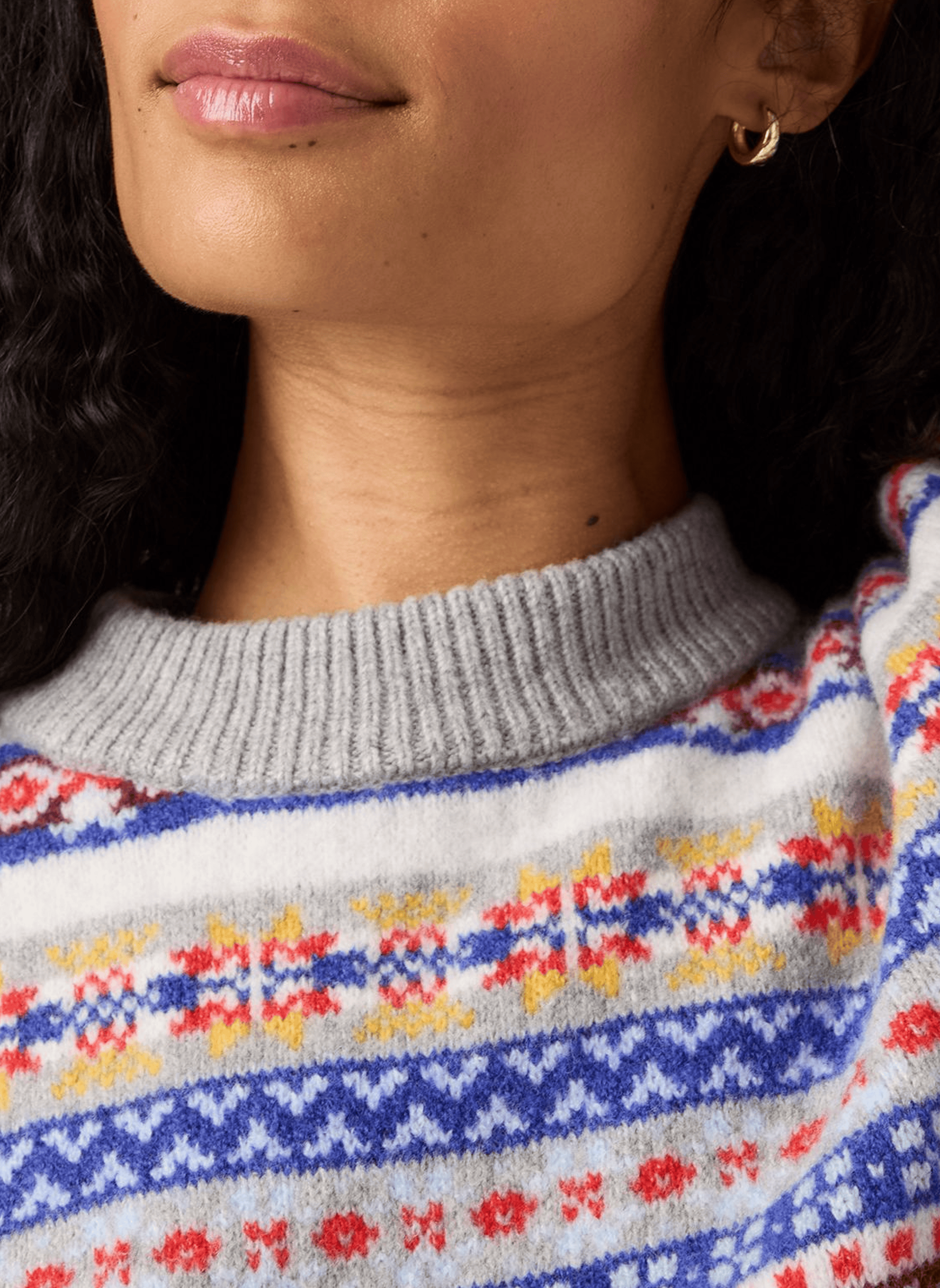 Pull à motif en laine et coton mélangé LEVI'S Multicolore