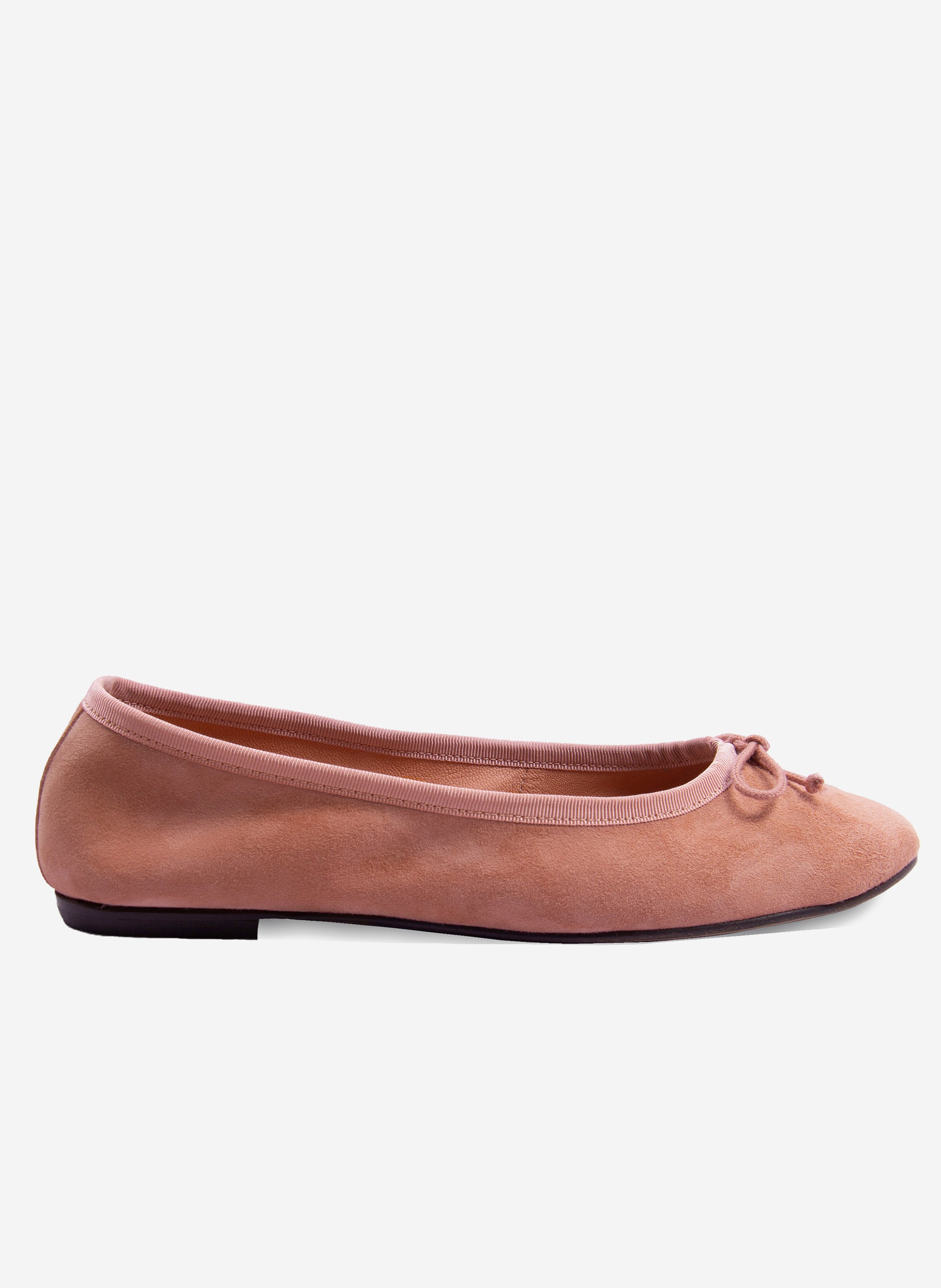 Ballerines classiques cuir daim JULES & JENN Rose