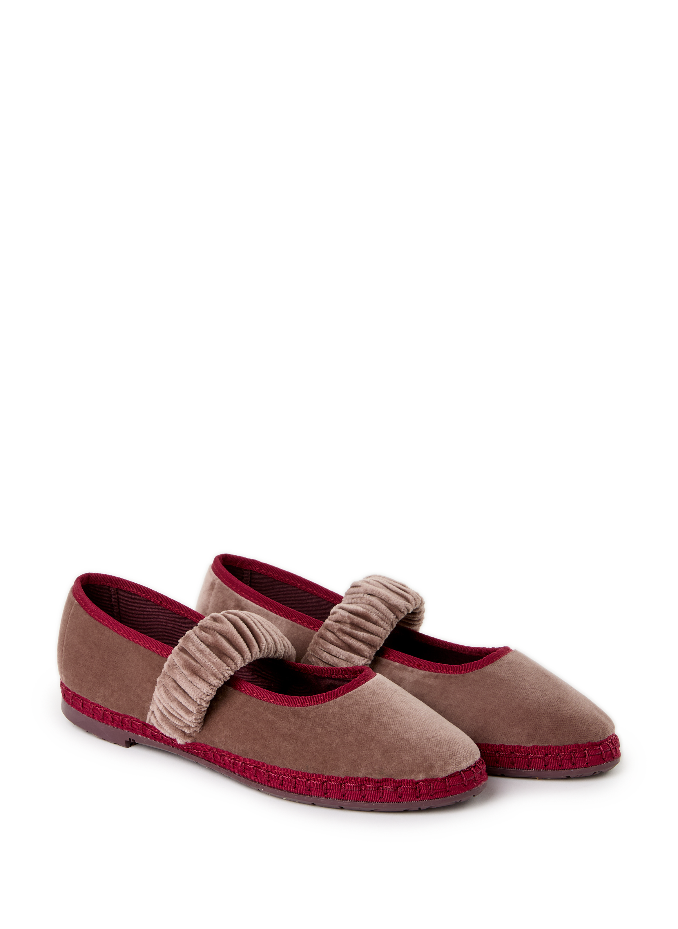 Ballerines en coton mélangé FLABELUS Beige