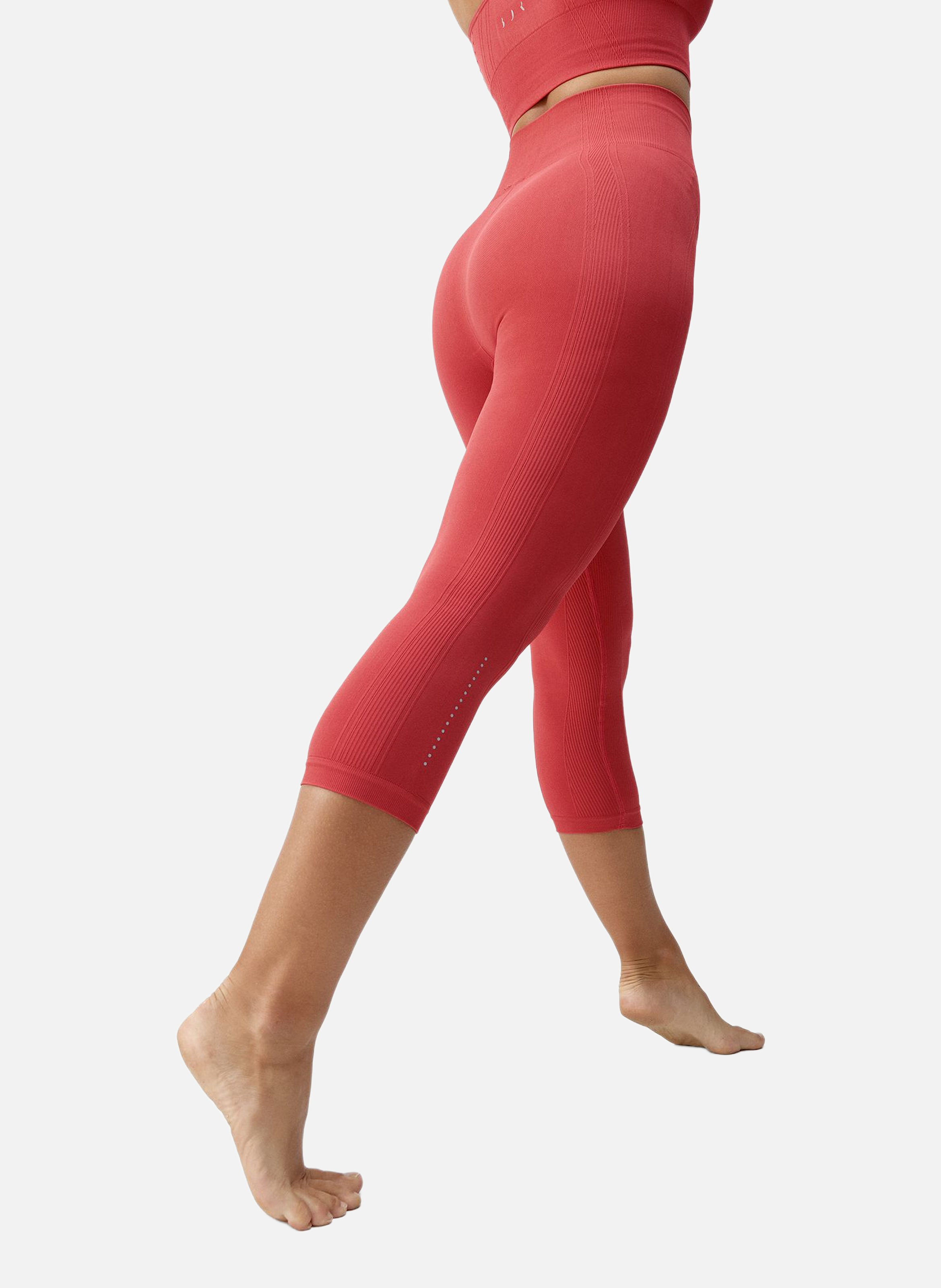 Legging de sport capri seamless zina BORN LIVING YOGA Orange