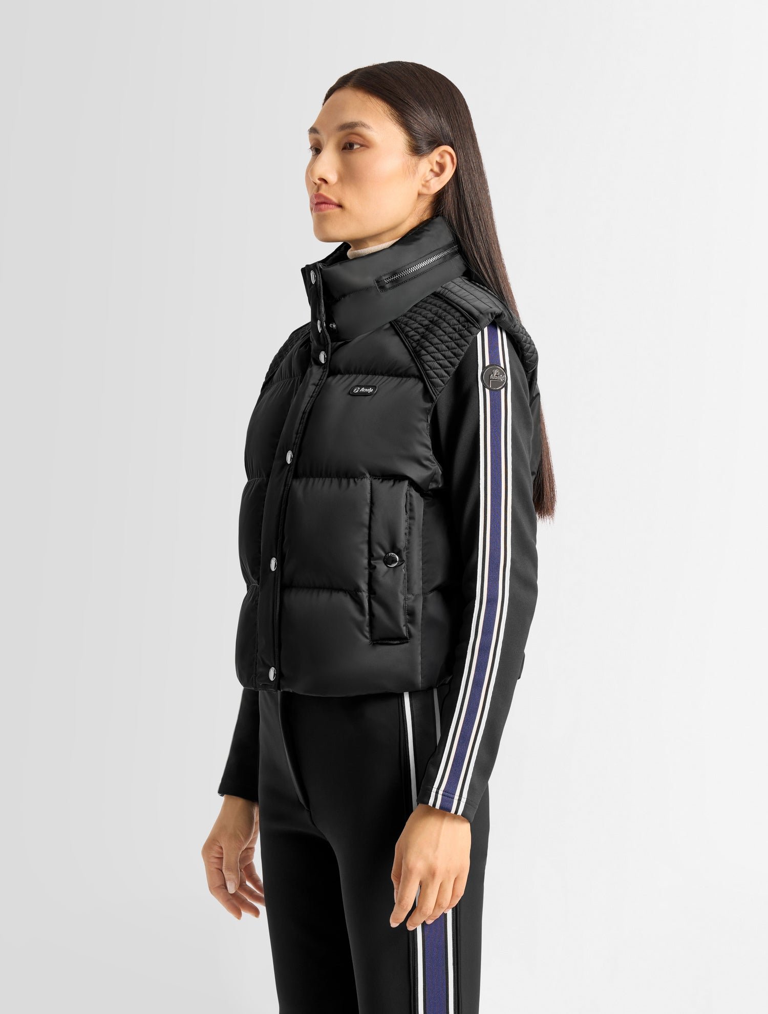 Doudoune sans manches miris col montant coupe regular FUSALP Noir