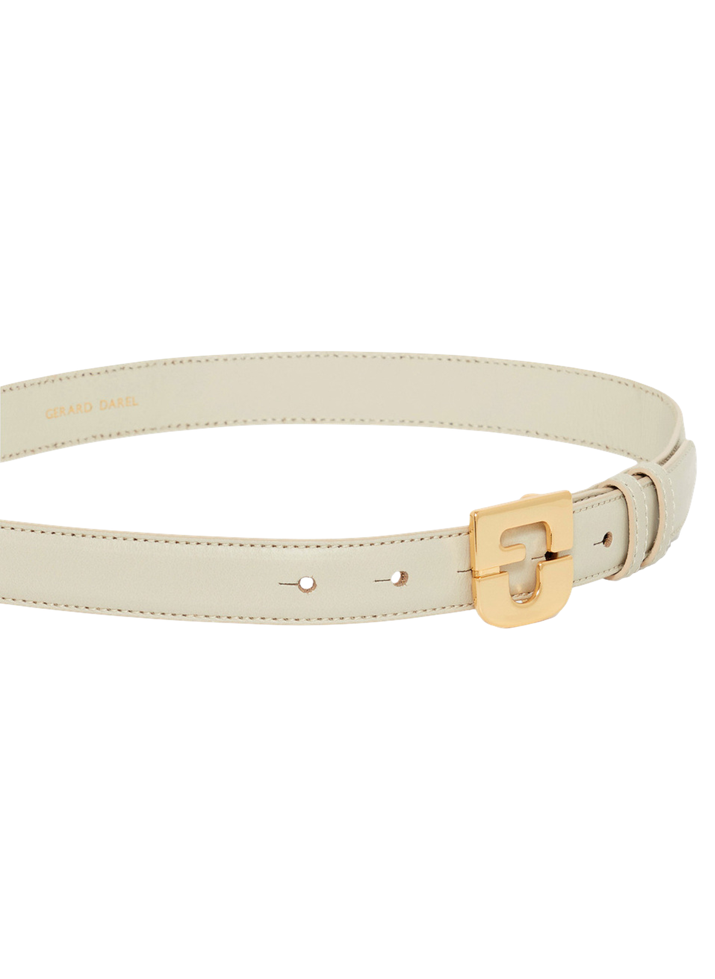 Ceinture signature en cuir - lauren GERARD DAREL Beige