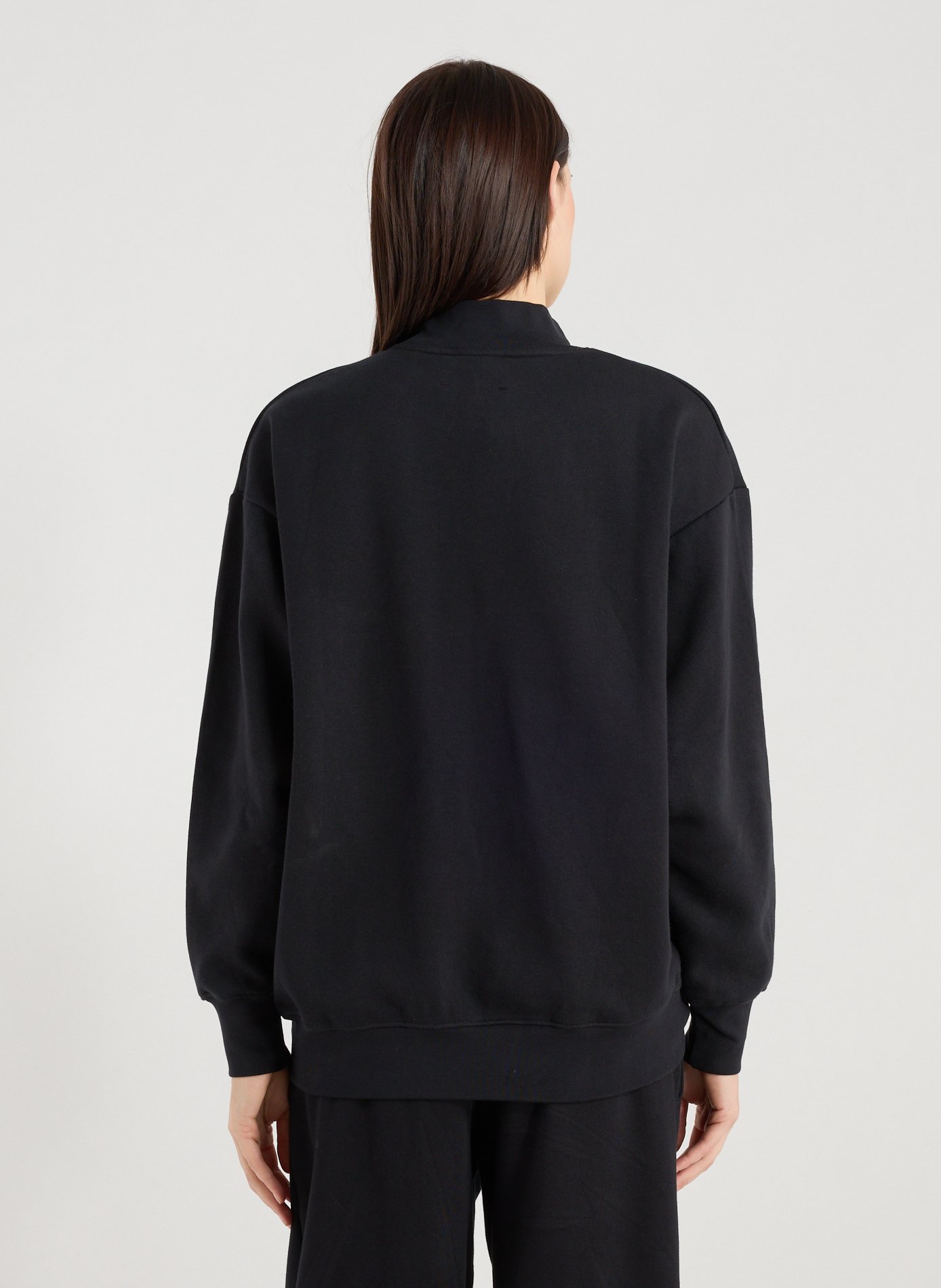 Solid blend cotton sweater GERTRUDE ET GASTON Black