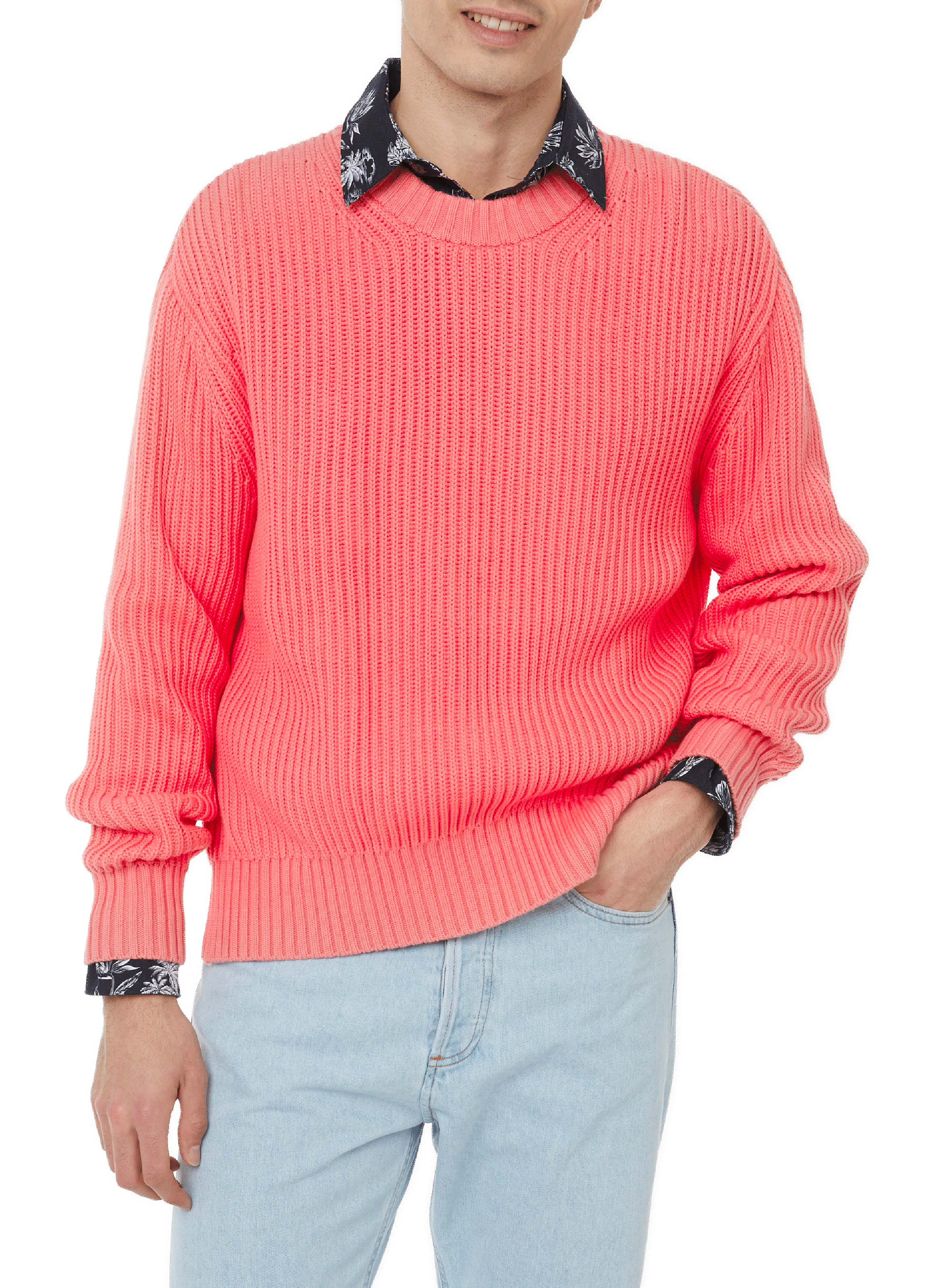 SAISON 1865 Rib-knit jumper Pink