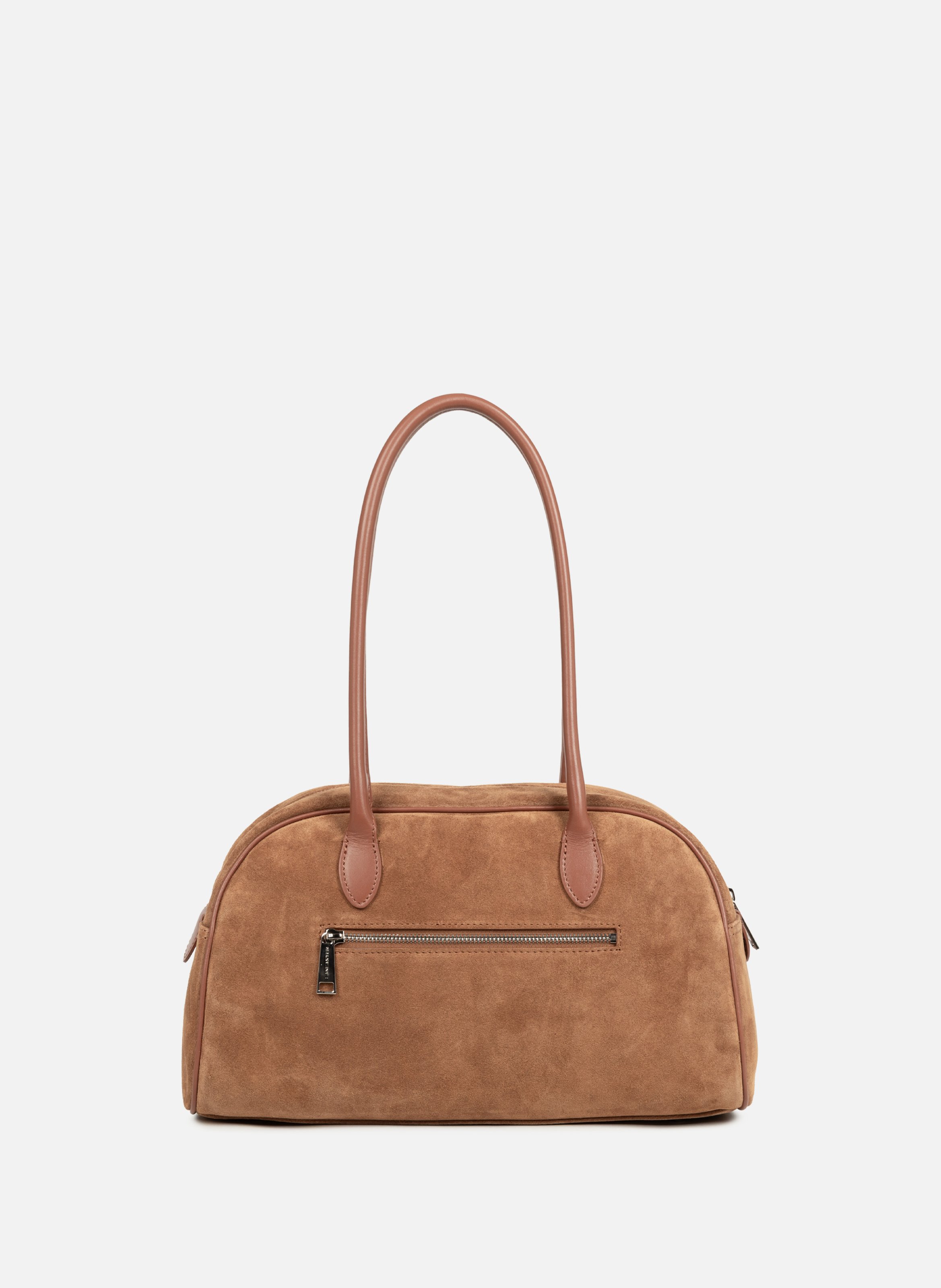 Grand sac cabas épaule - suède LANCASTER Marron