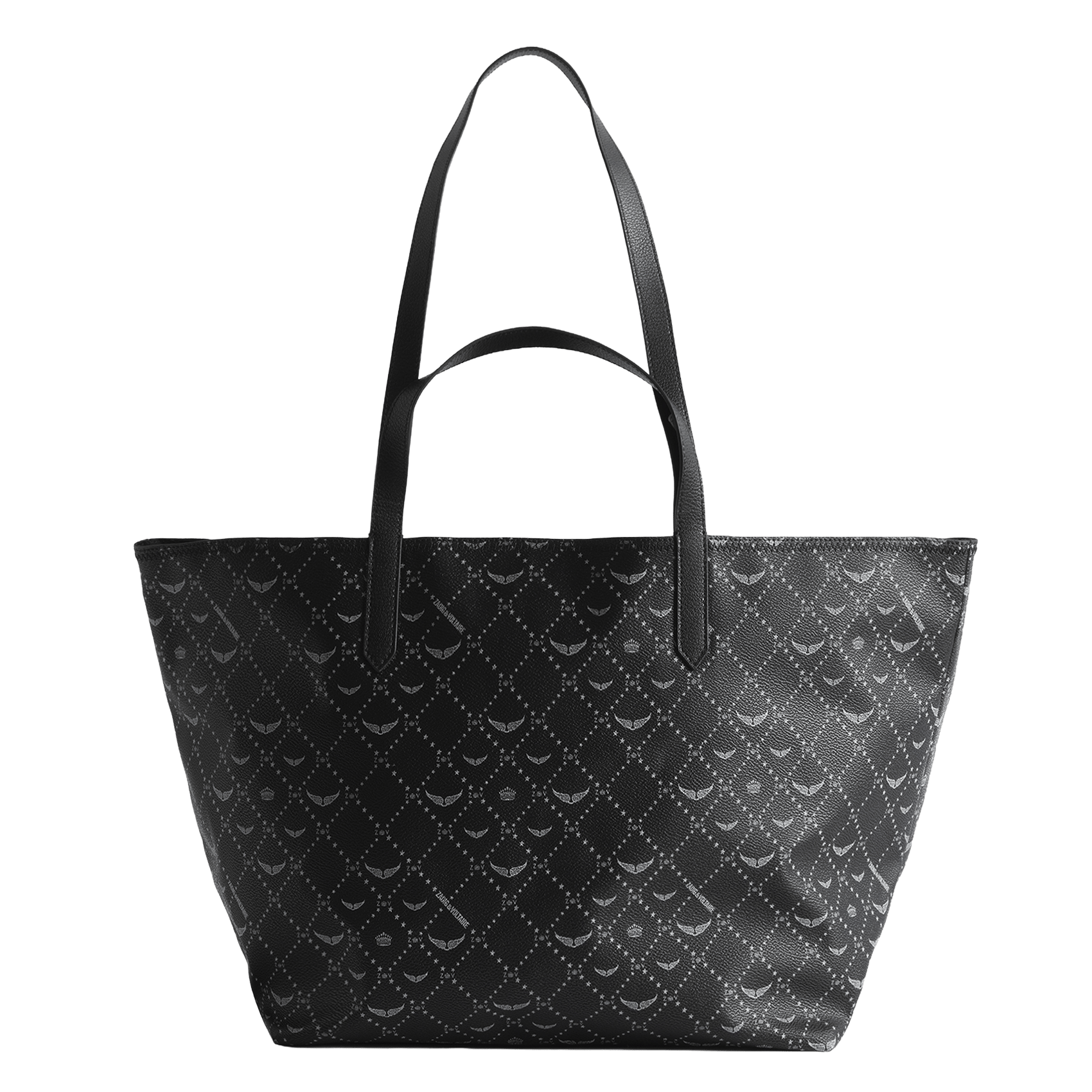 Sac cabas en toile monogramme z shopper xl ZADIG&VOLTAIRE Noir