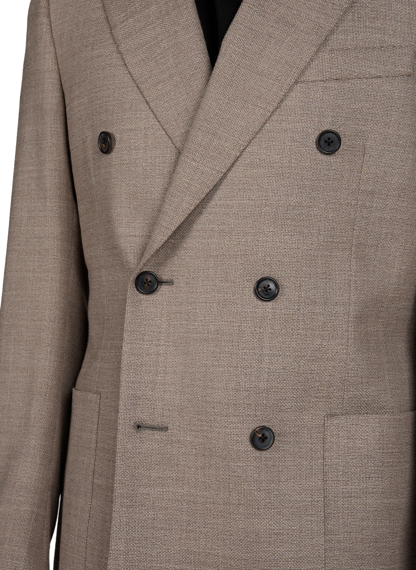 Tweed wool blend blazer CORNELIANI Brown