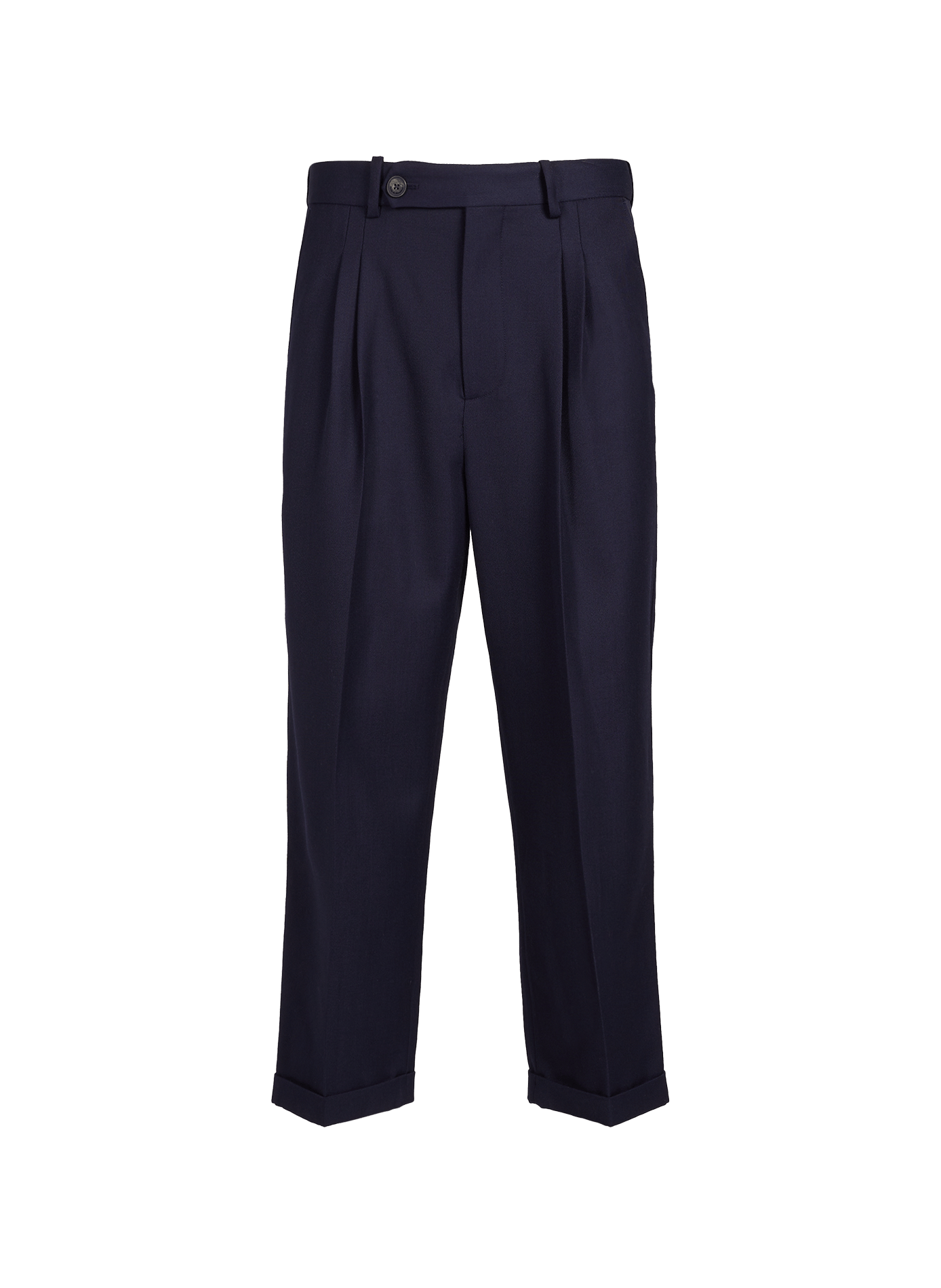 Solid Cropped Pants DROLE DE MONSIEUR Blue