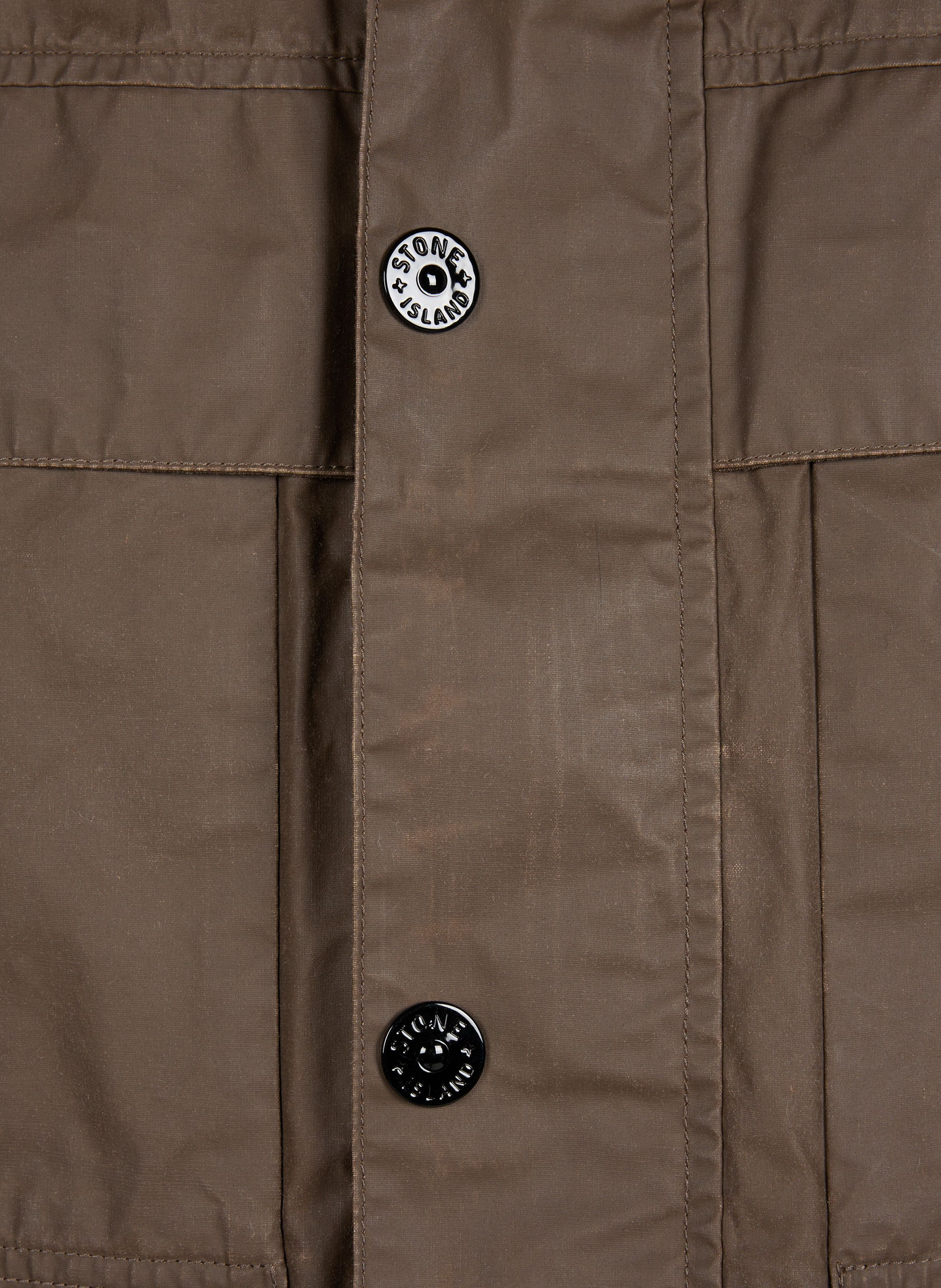 High-neck jacket STONE ISLAND Brown